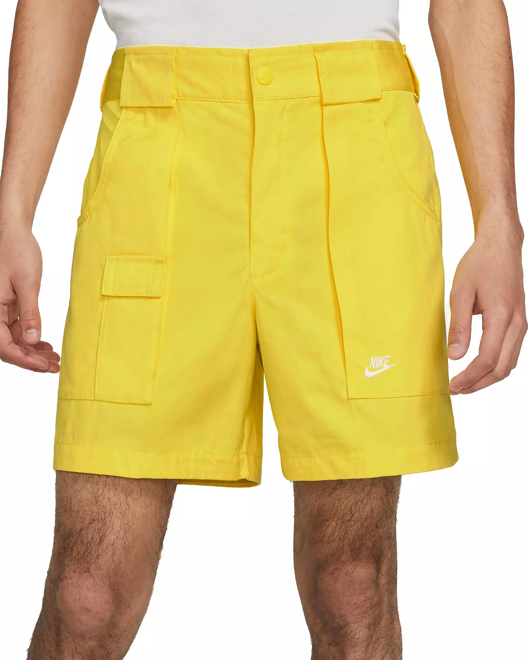 Nike Men's Sportswear Reissue Woven Shorts - YELLOW