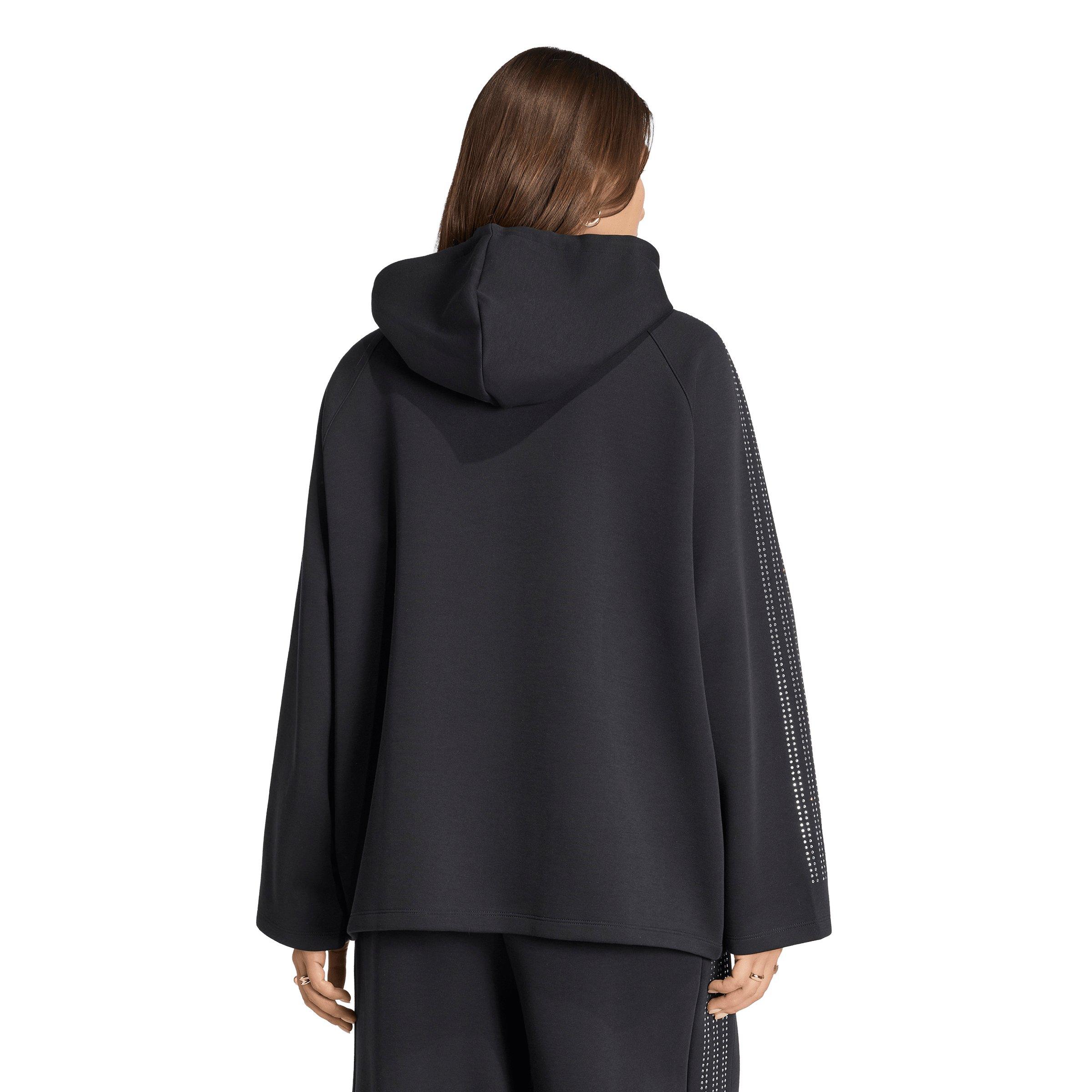 adidas Originals Women's Teamgeist Rhinestone Track Jacket - Black - BLACK Thumbnail View 2