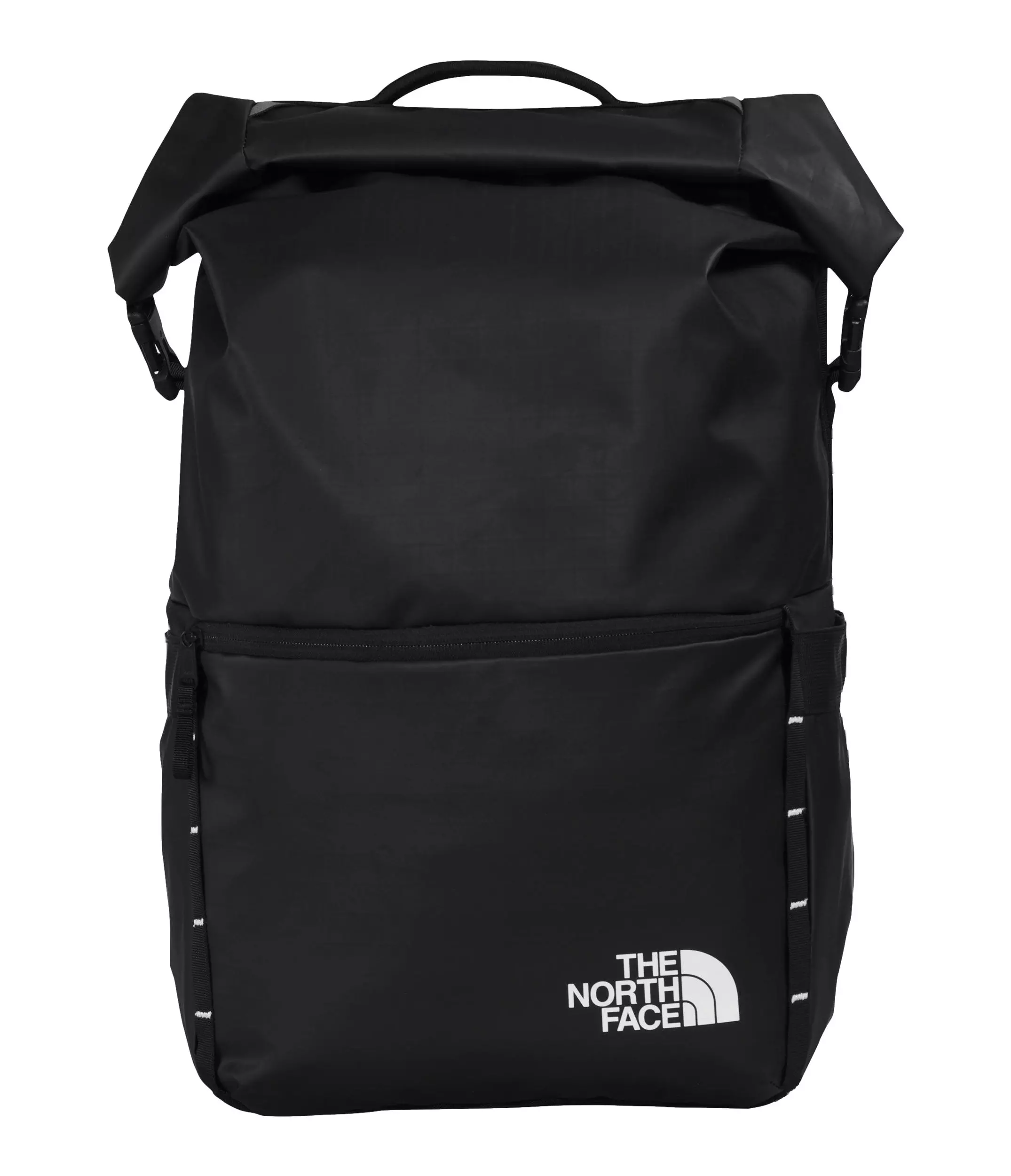 The North Face Base Camp Voyager Roll Top Backpack - Black/White - BLACK/WHITE