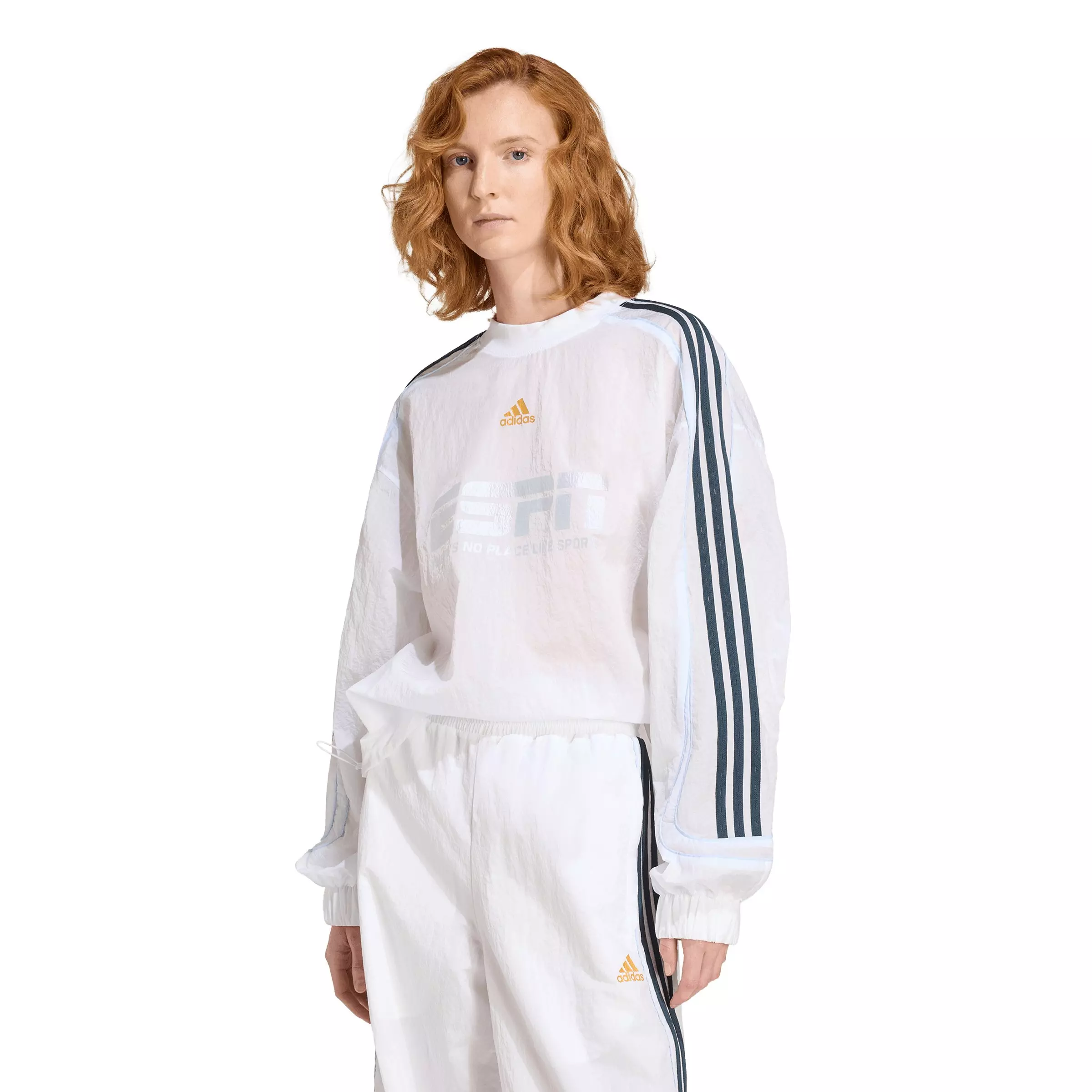 adidas Originals Women's Teamgeist 2.0 Sweatshirt - White - WHITE