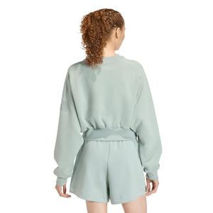 adidas Women's Soft Lux Loose Sweatshirt - Sage Green