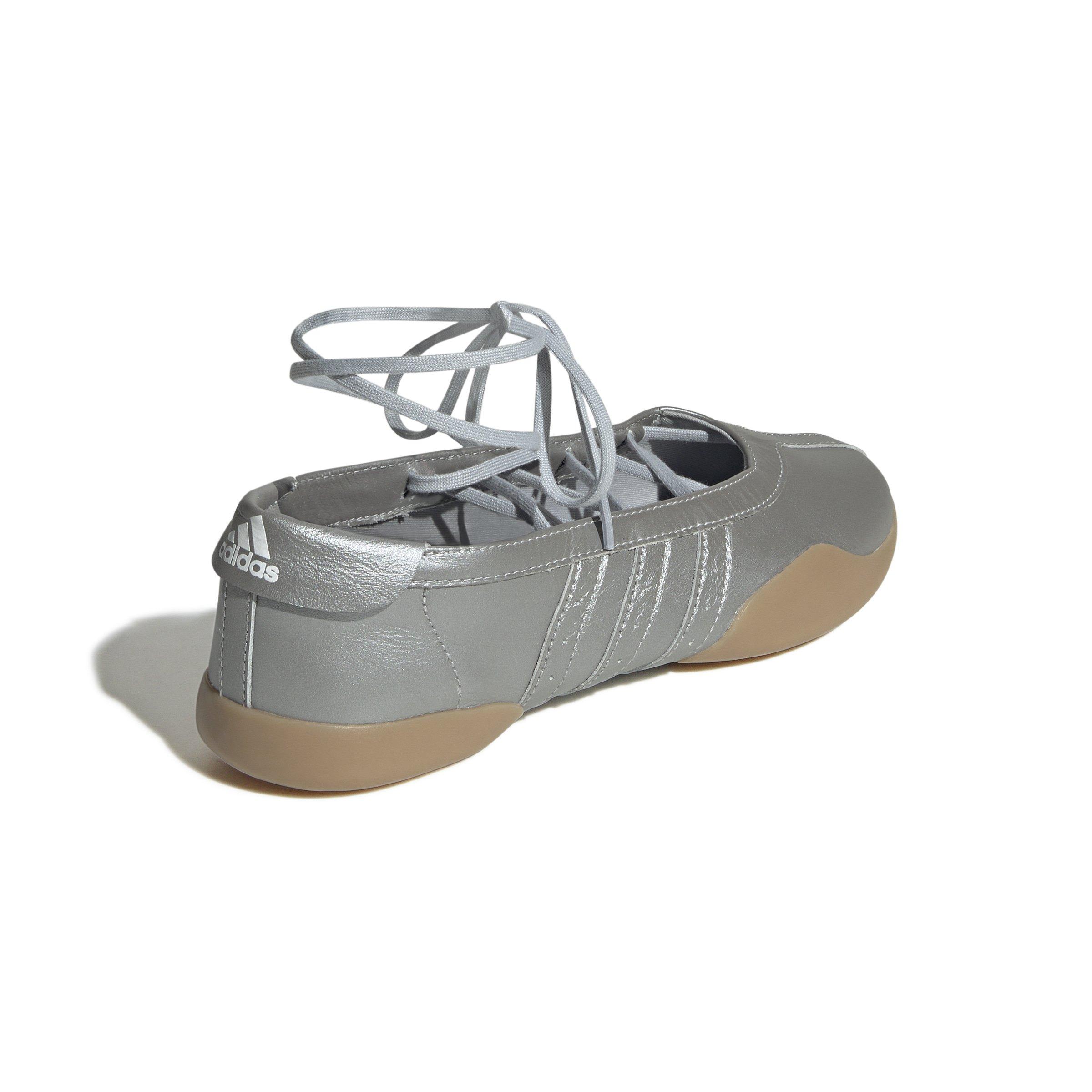 adidas Taekwondo Mei "Silver Metallic/Silver Metallic/Gum 3" Women's Shoe - SILVER/SILVER/GUM Thumbnail View 4