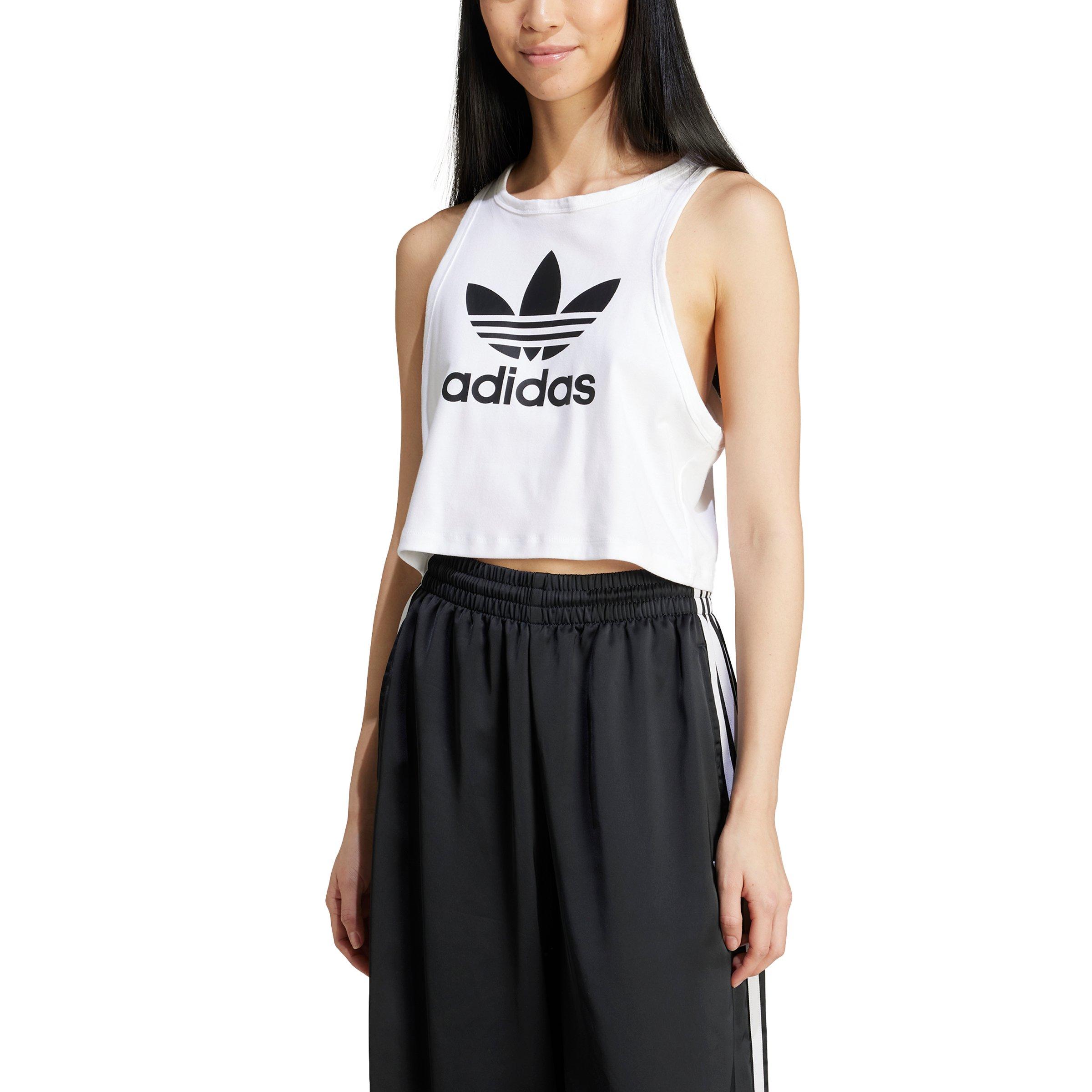 adidas Originals Women's Adicolor Trefoil Tank Top - White - WHITE