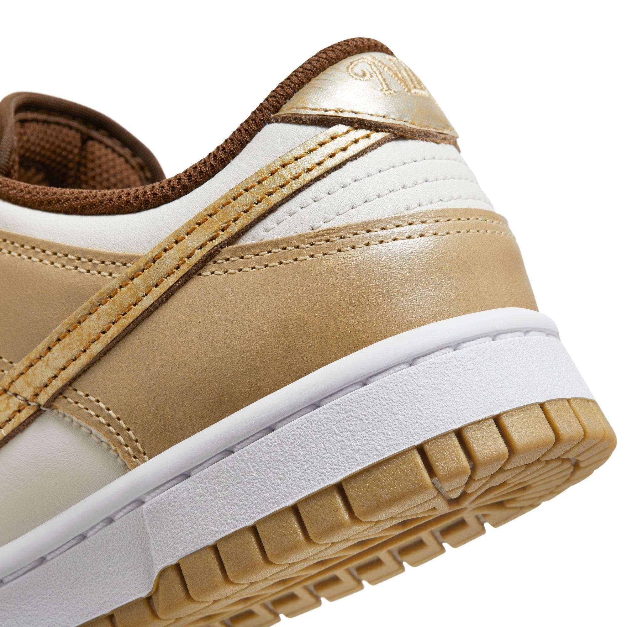Nike Dunk Low LX "Be the One" Women's Shoe - PHANTOM/METALLIC GOLD/WHITE
