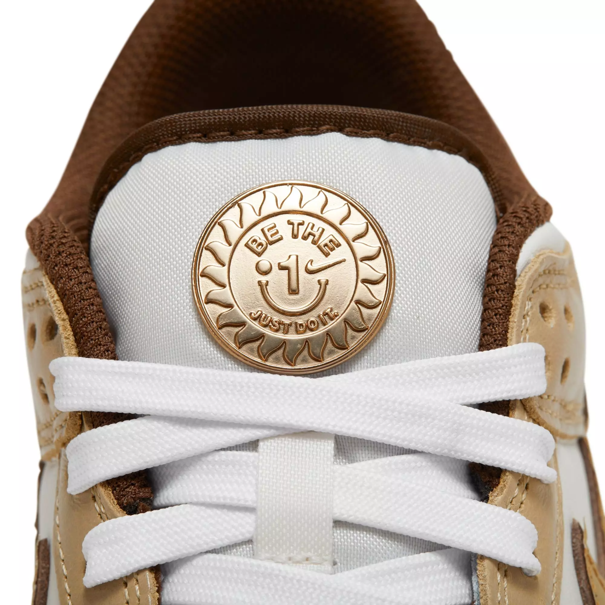 Nike Dunk Low LX "Be the One" Women's Shoe - PHANTOM/METALLIC GOLD/WHITE