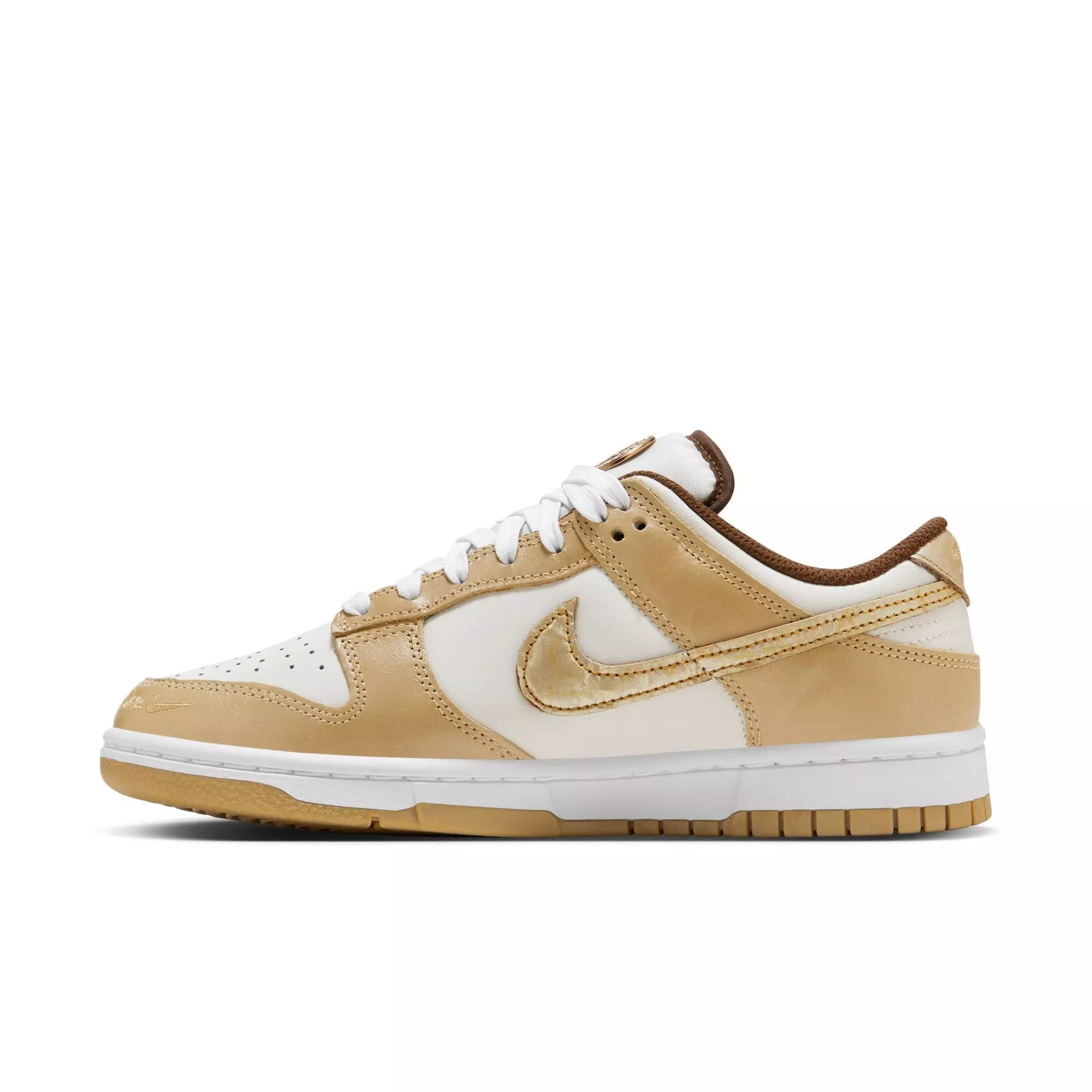 Nike Dunk Low LX "Be the One" Women's Shoe - PHANTOM/METALLIC GOLD/WHITE