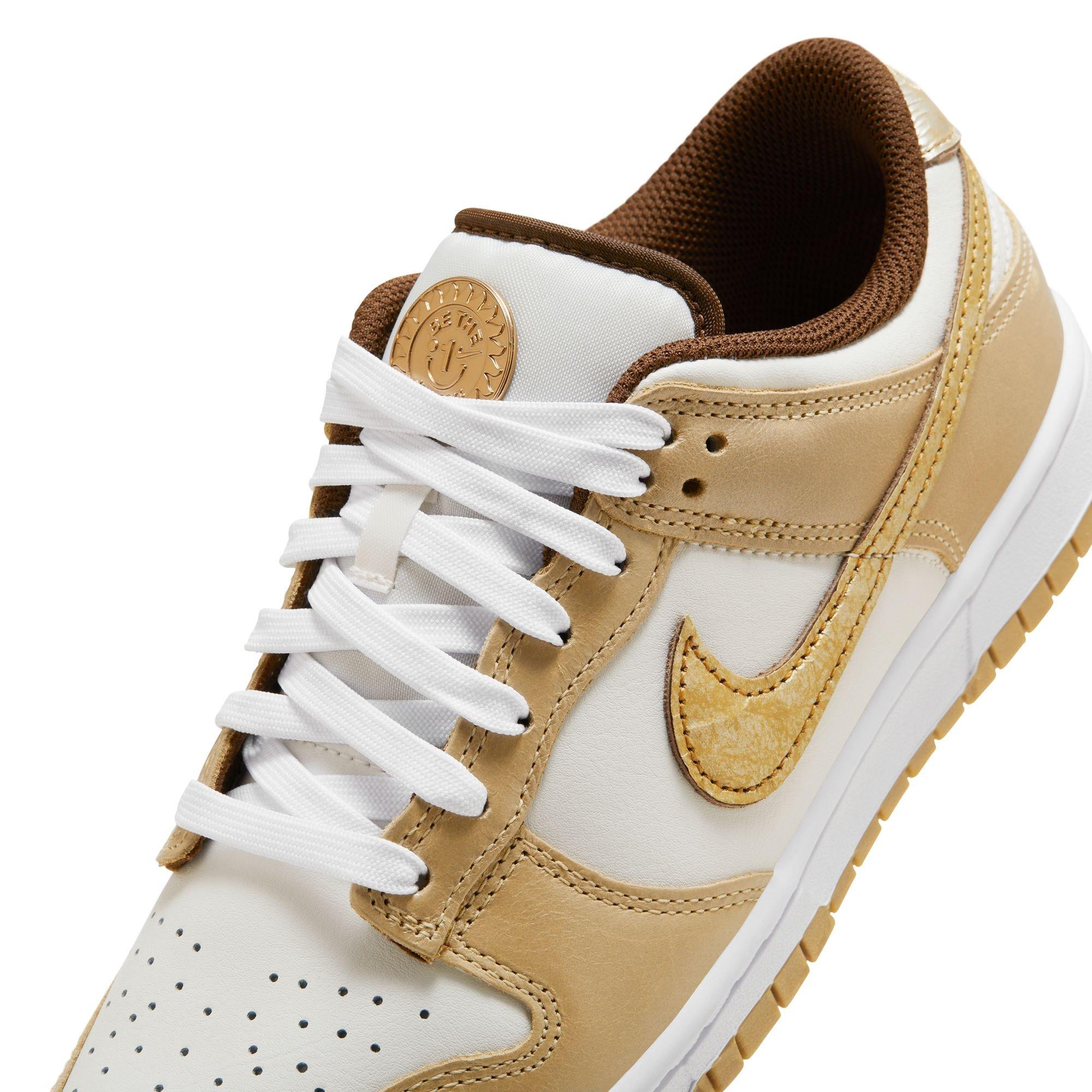 Nike Dunk Low LX "Be the One" Women's Shoe - PHANTOM/METALLIC GOLD/WHITE