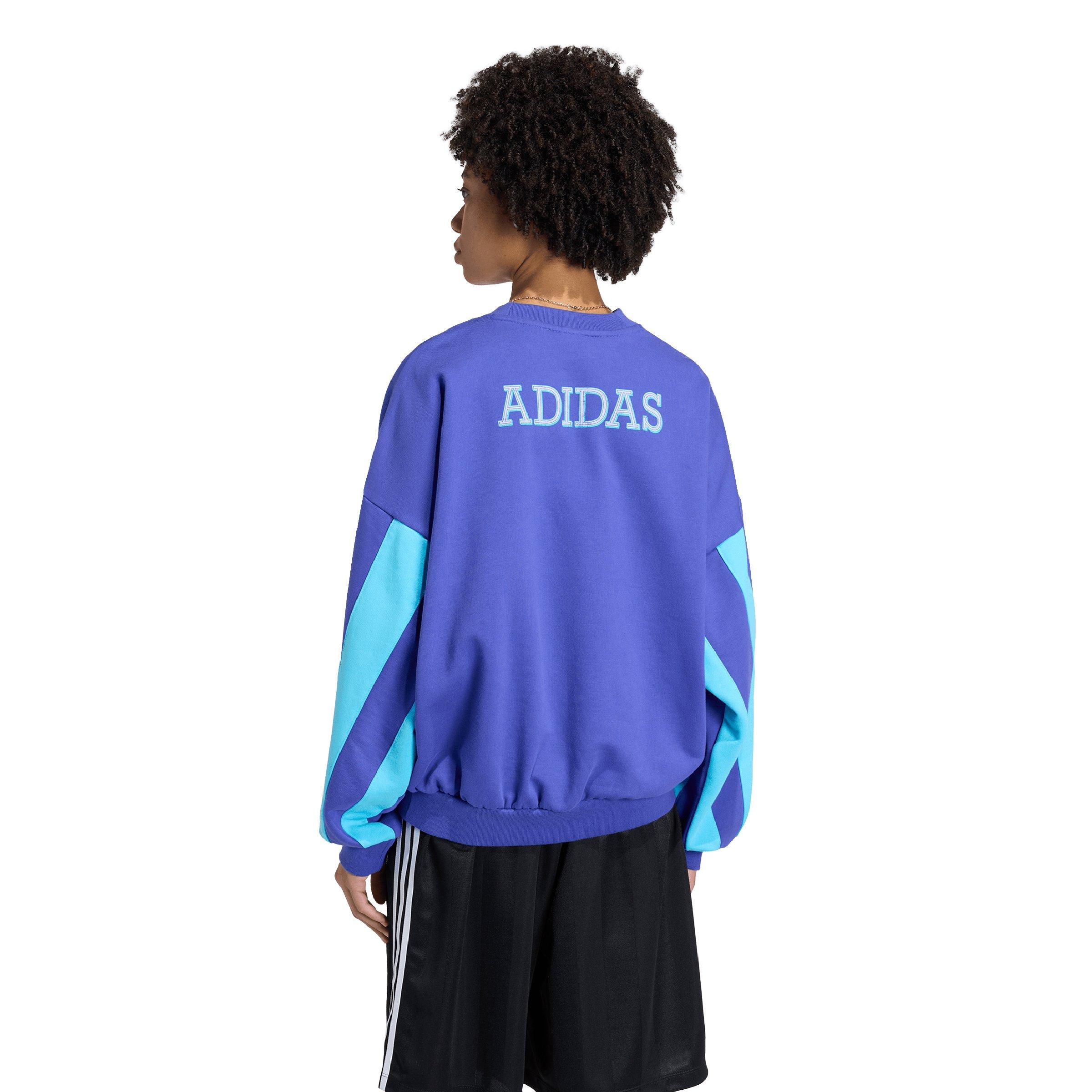 adidas Women's Soccer Team Crew Sweatshirt- Dk Blue - DK BLUE Thumbnail View 2