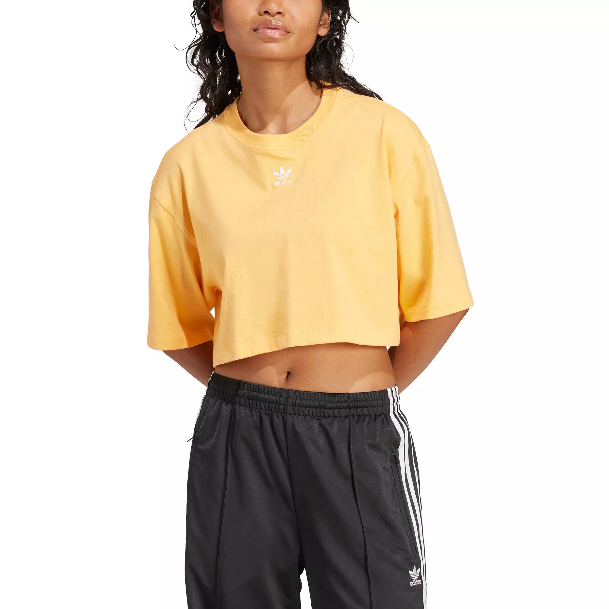 adidas Originals Women's Essentials Crop Top - Orange - ORANGE