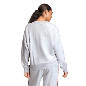 adidas Women's Seasonal Essentials Colorpop Sweatshirt with Embroidered Graphic - Light Grey