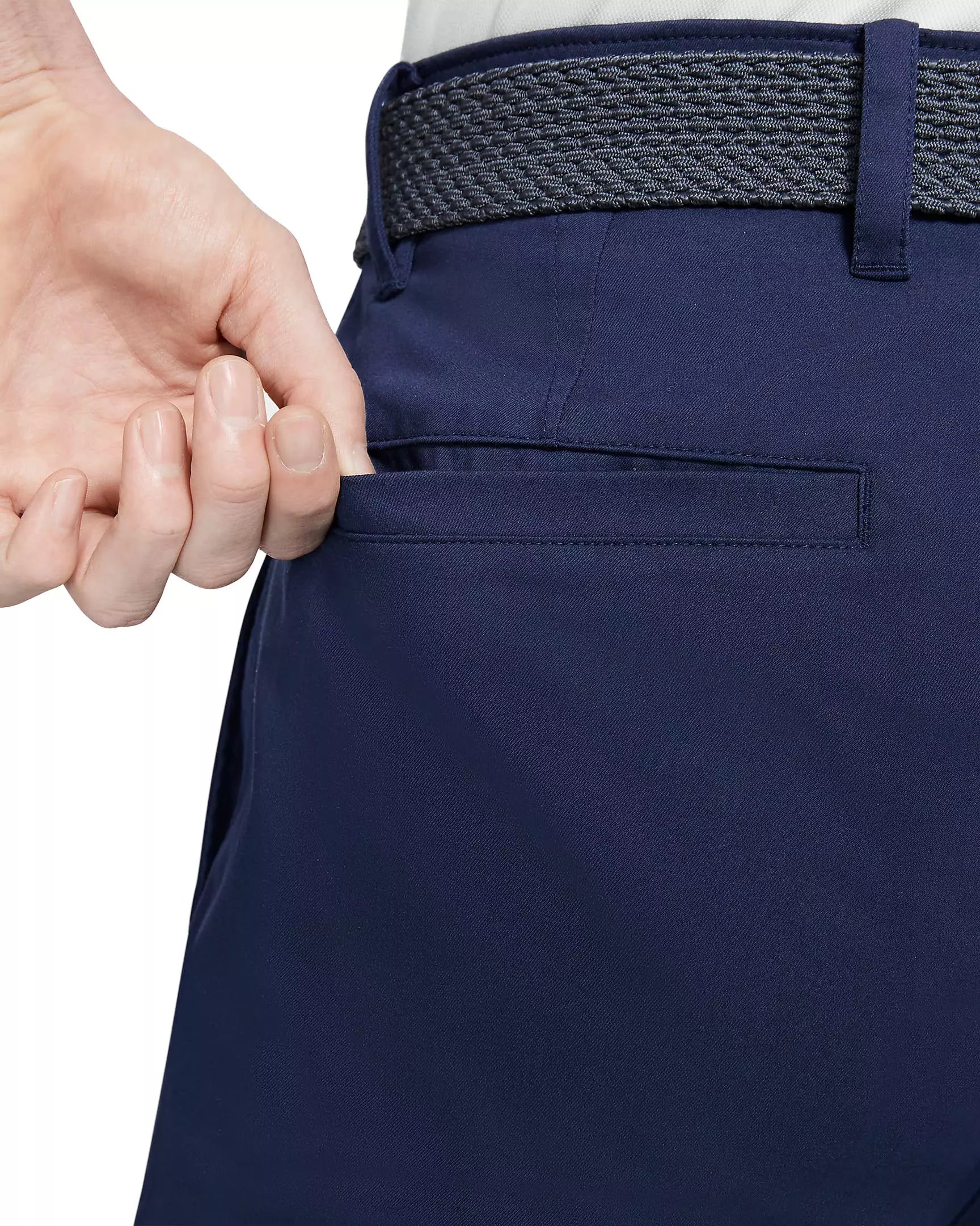 Nike Men's Dri-Fit UV Chino Standard Fit Golf Pants - Obsidian - BLUE