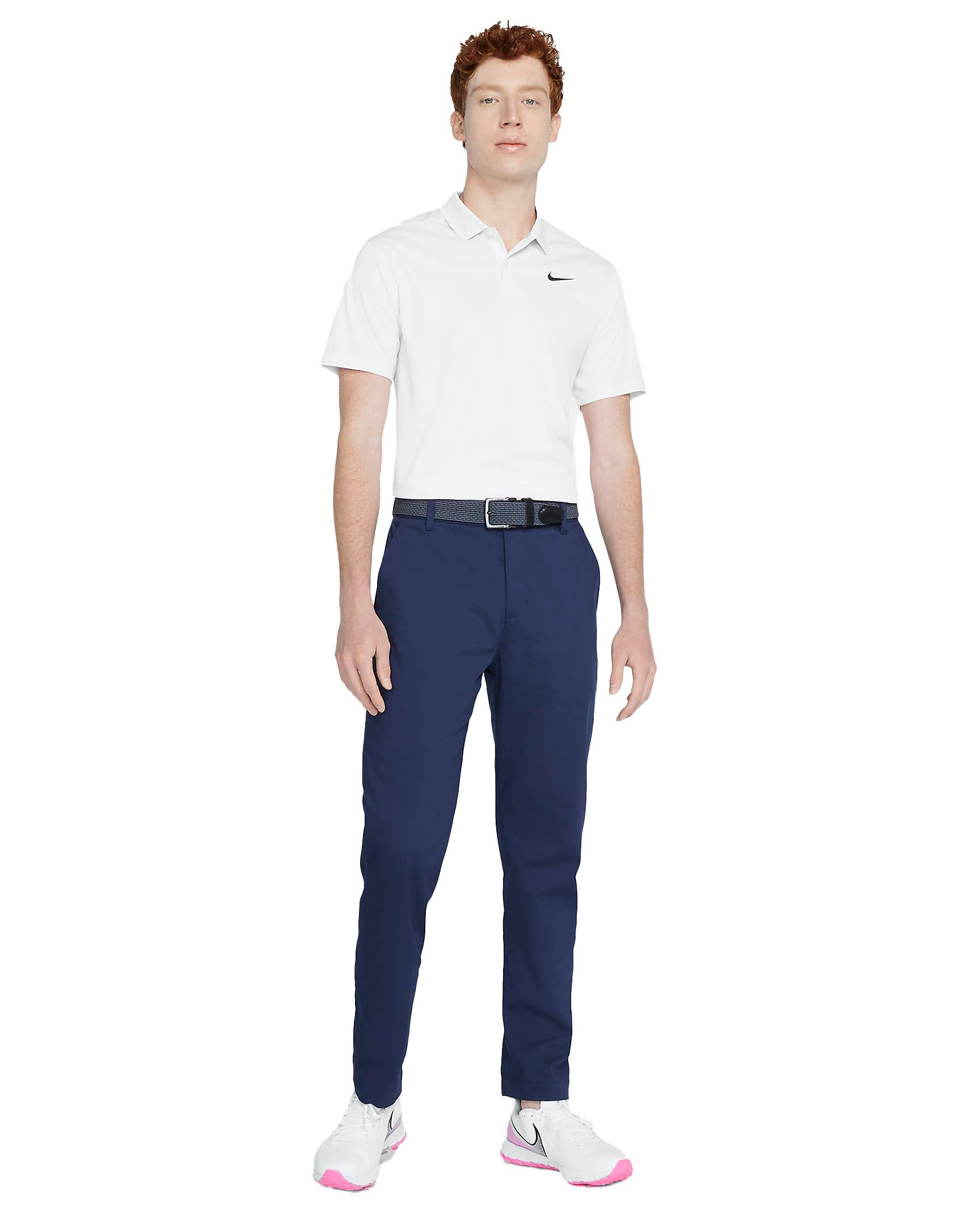 Nike Men's Dri-Fit UV Chino Standard Fit Golf Pants - Obsidian - BLUE Thumbnail View 6