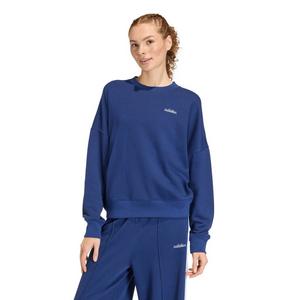 adidas Women's Seasonal Essentials Colorpop Sweatshirt with Embroidered Graphic - Dark Blue