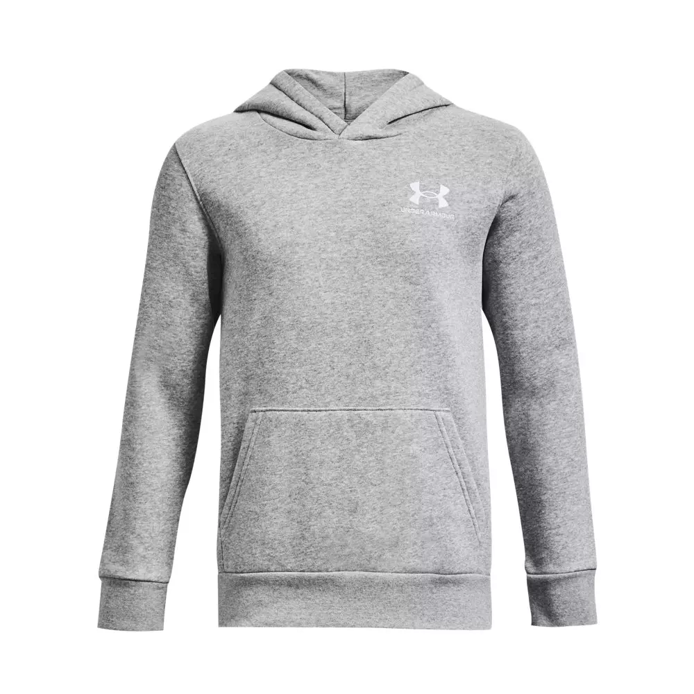 Under Armour Big Boys' UA Icon Fleece Hoodie - Grey - GREY