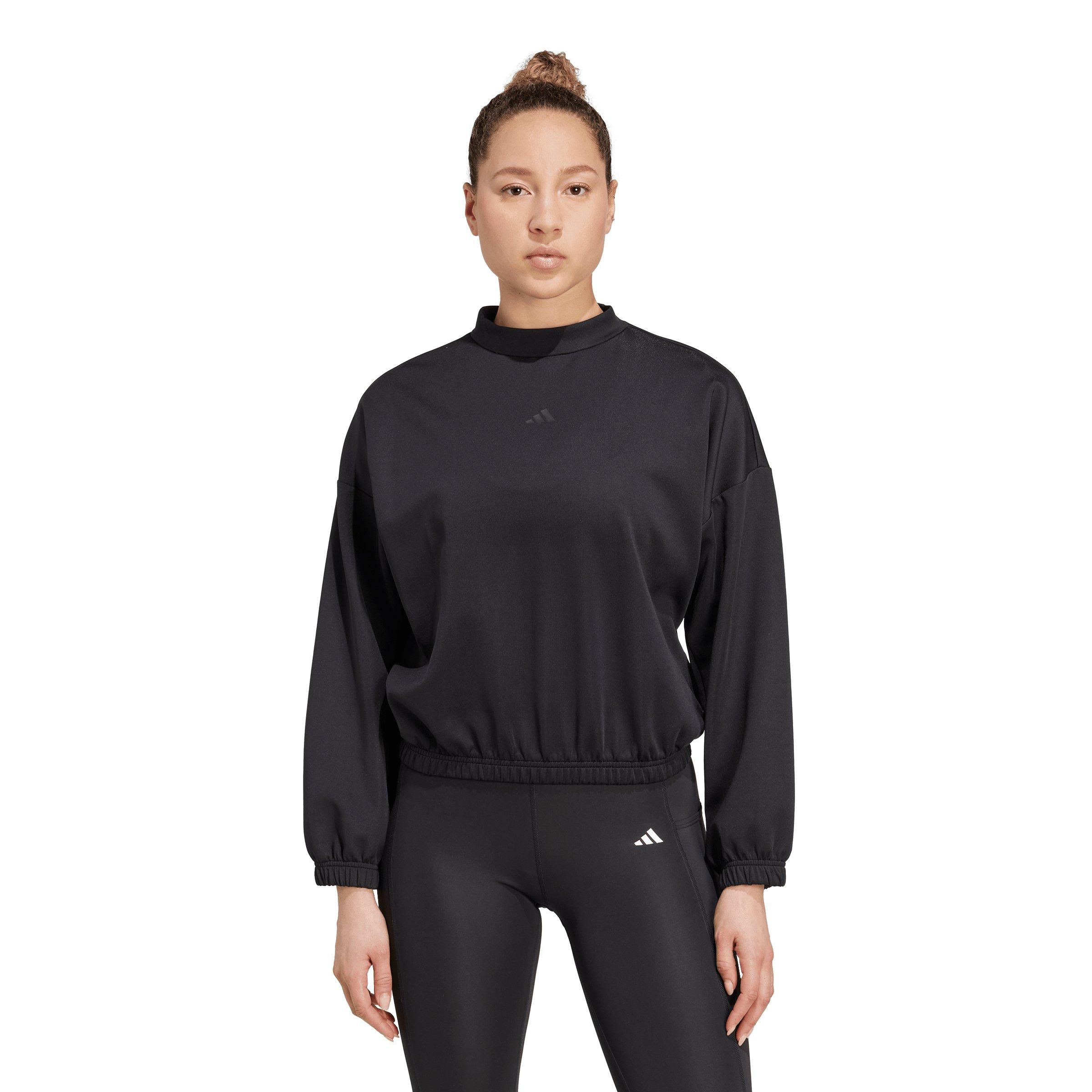 adidas Women's Yoga Essentials Cover-Up - Black - BLACK Thumbnail View 1