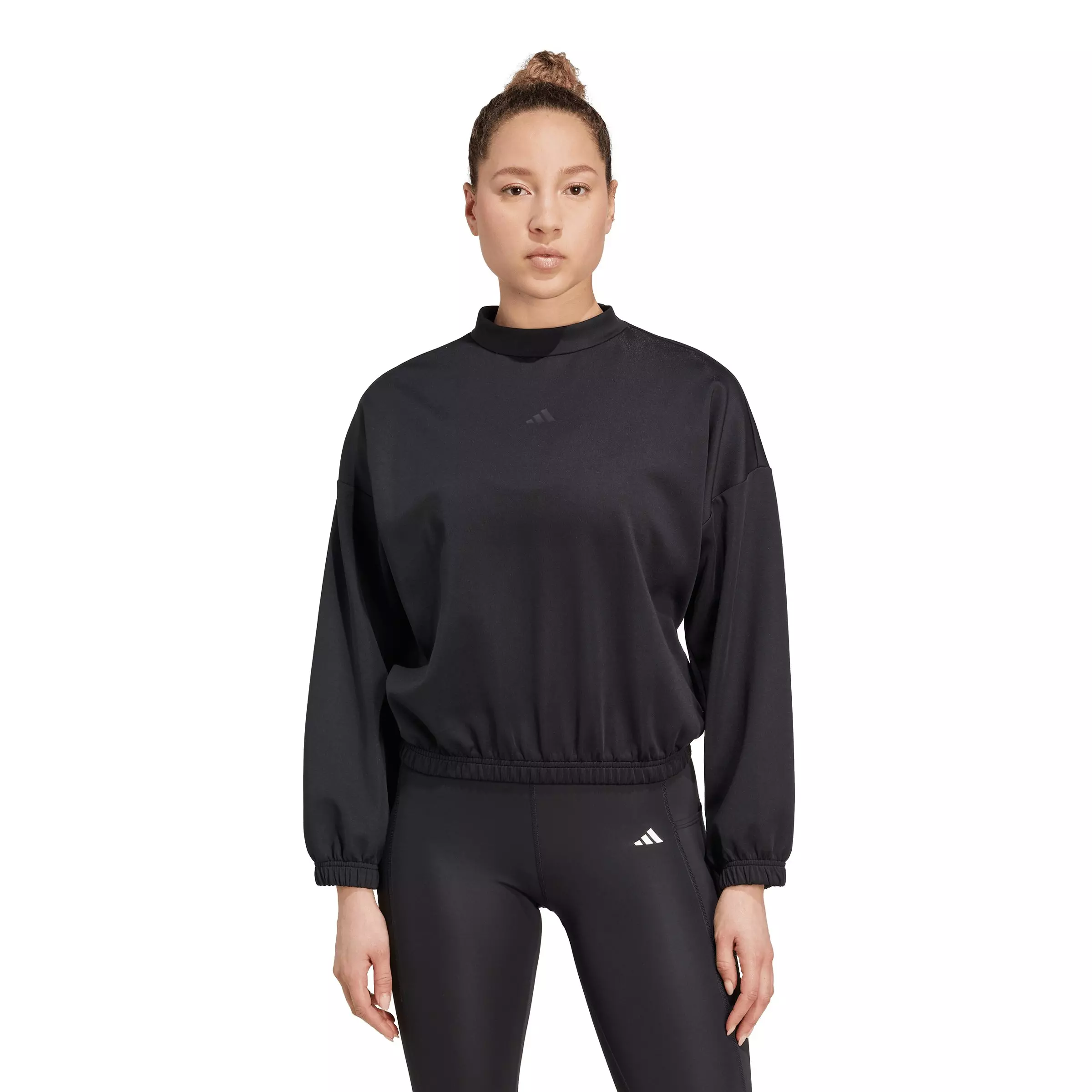 adidas Women's Yoga Essentials Cover-Up - Black - BLACK