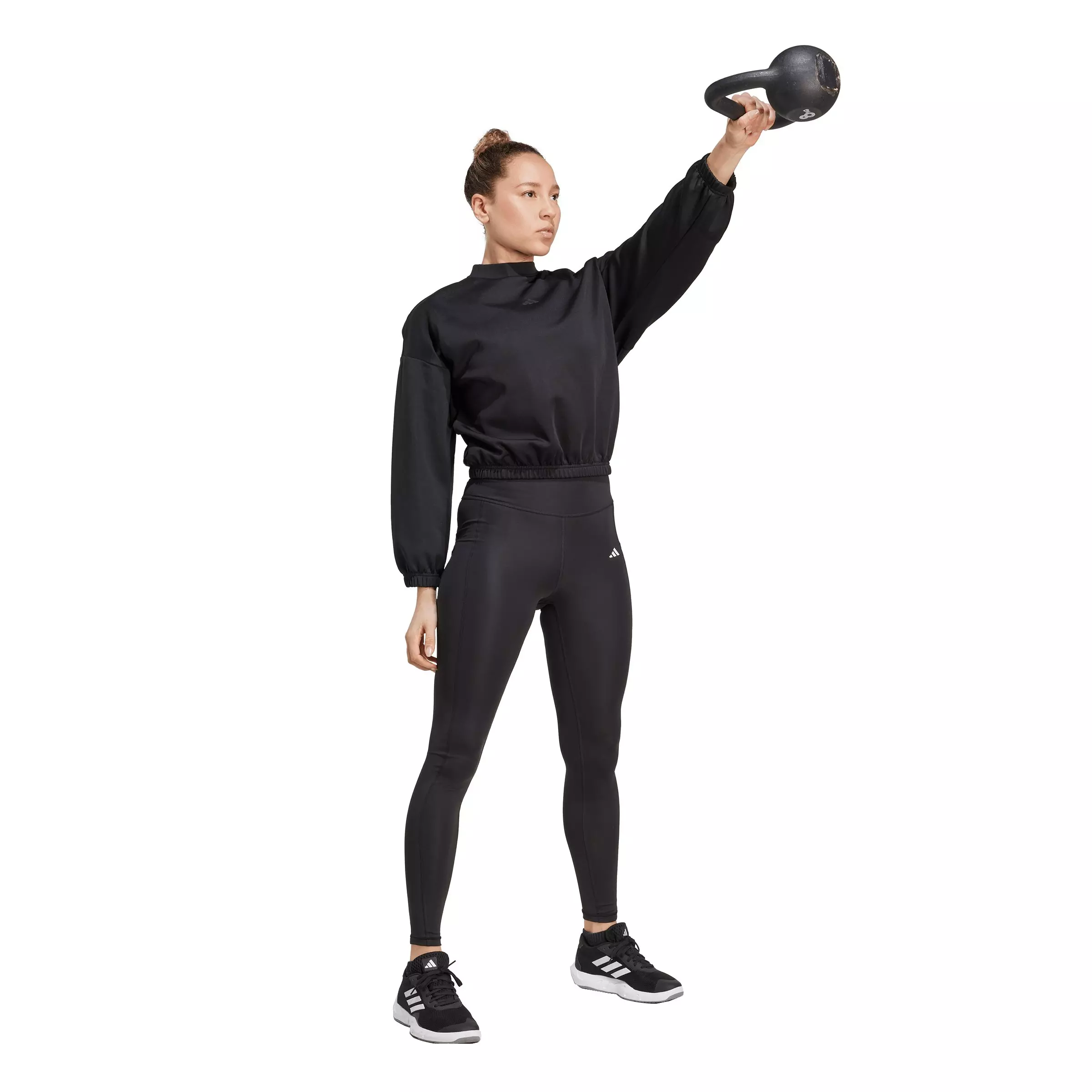 adidas Women's Yoga Essentials Cover-Up - Black - BLACK