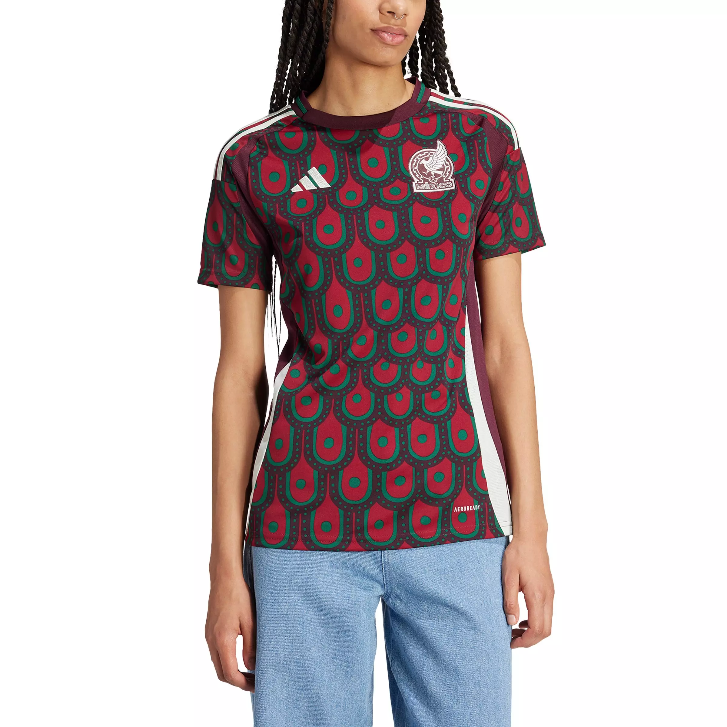 adidas Women's Mexico 24 Home Jersey - AS SHOWN