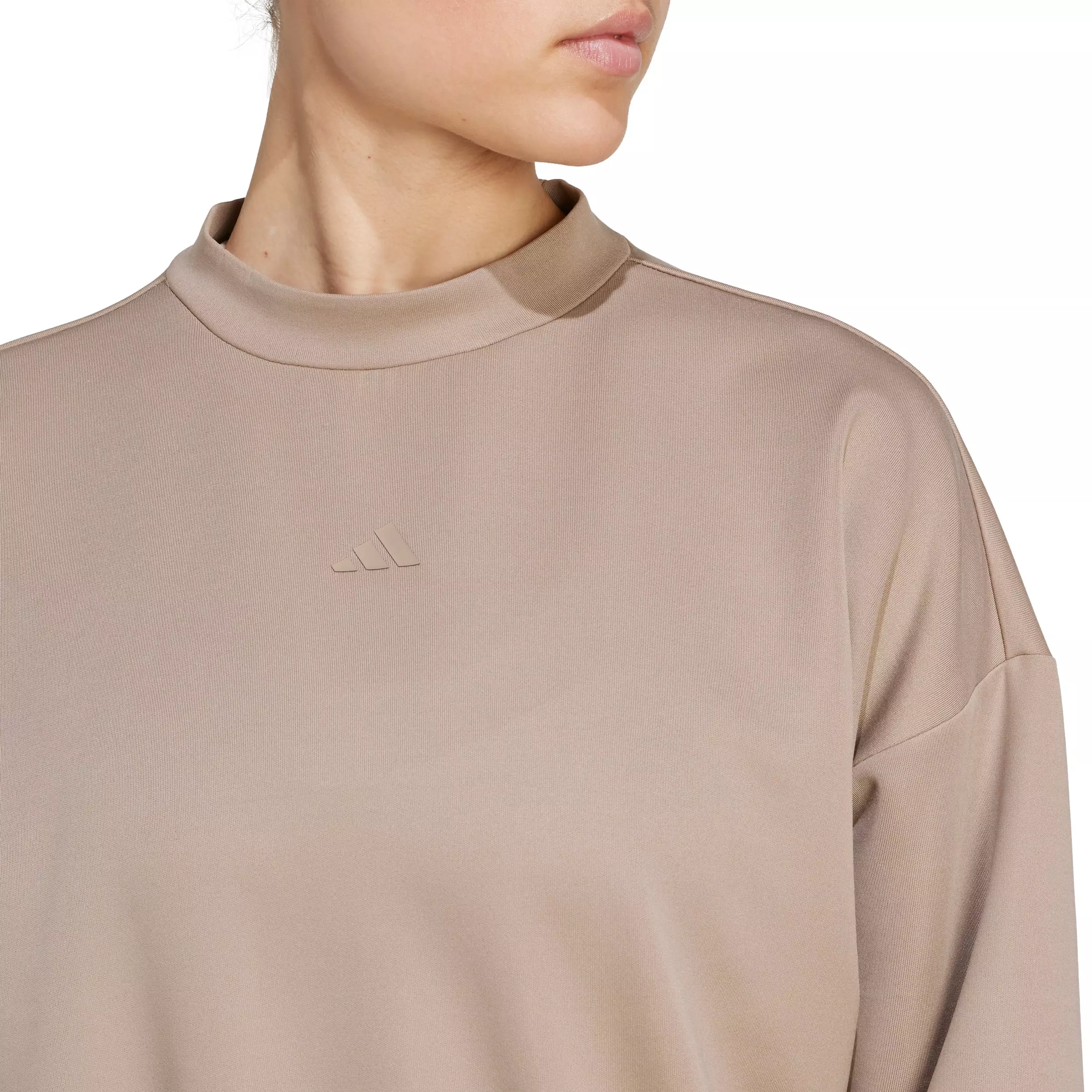adidas Women's Yoga Essentials Cover-Up - Brown - BROWN