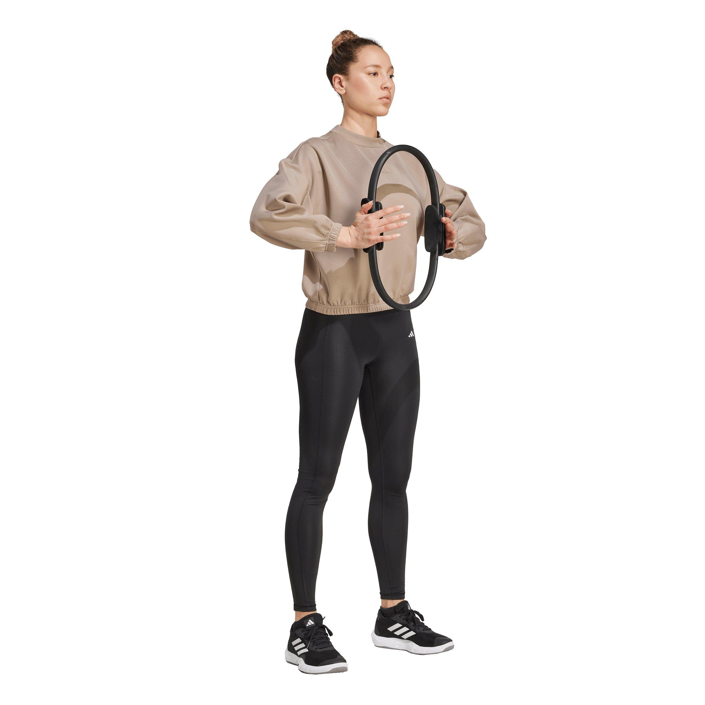 adidas Women's Yoga Essentials Cover-Up - Brown - BROWN Thumbnail View 5