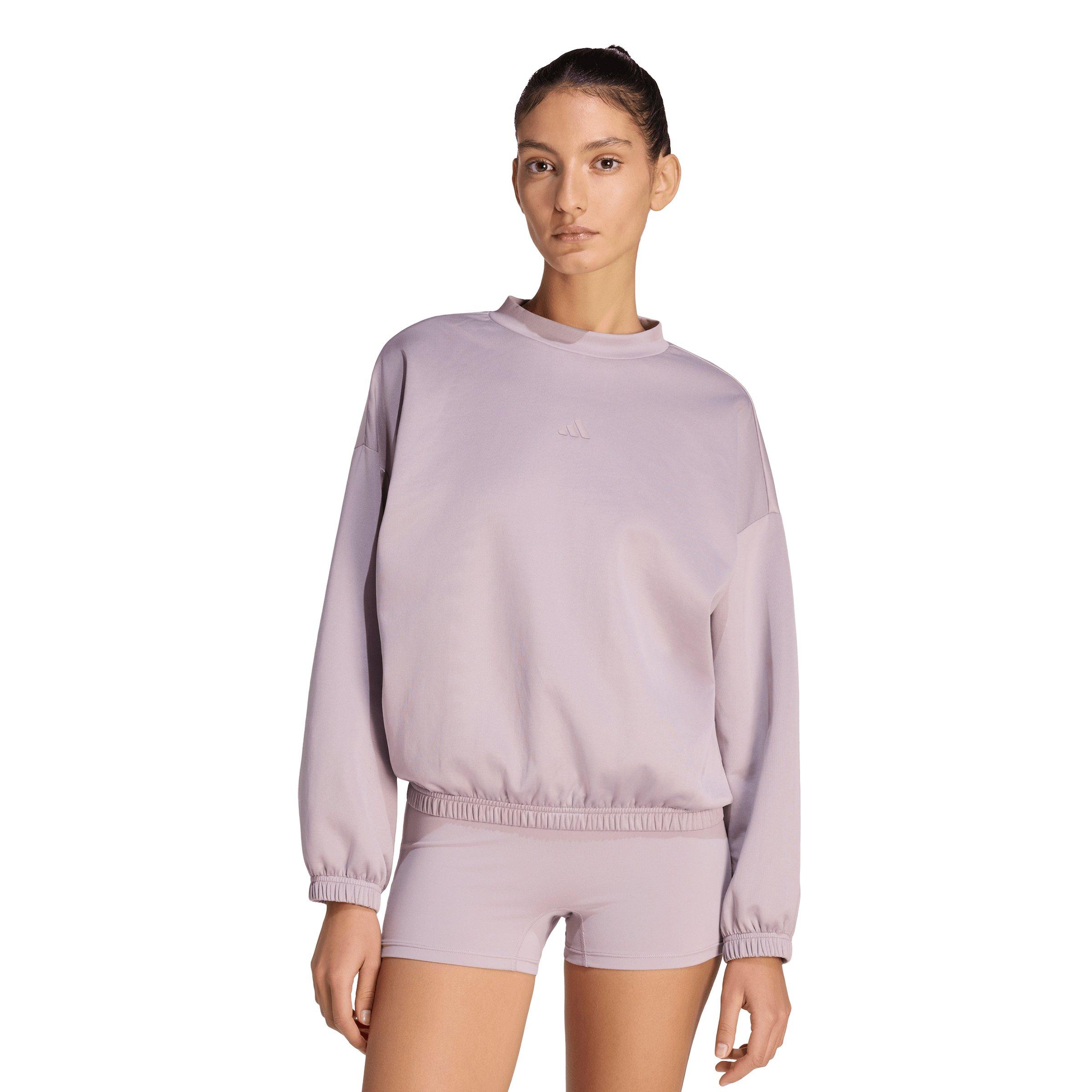 adidas Women's Yoga Essentials Cover-Up - Lilac - LILAC Thumbnail View 1
