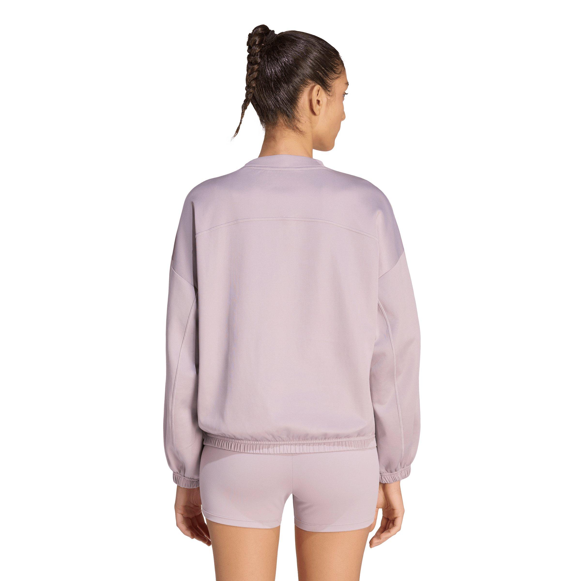 adidas Women's Yoga Essentials Cover-Up - Lilac - LILAC Thumbnail View 2