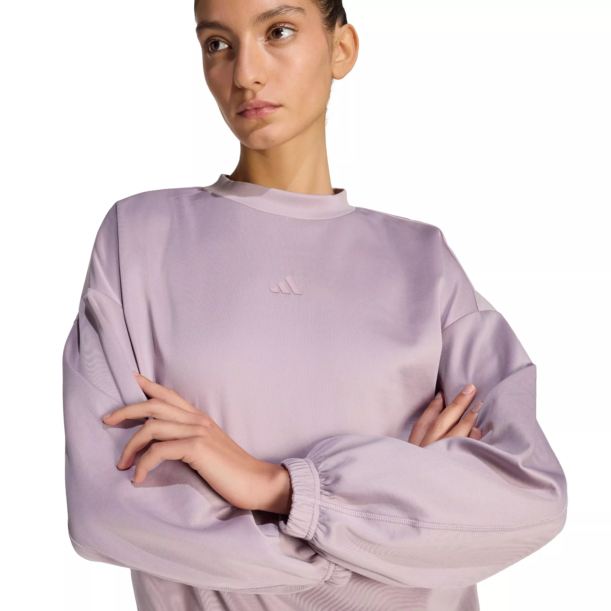 adidas Women's Yoga Essentials Cover-Up -Lilac - LILAC