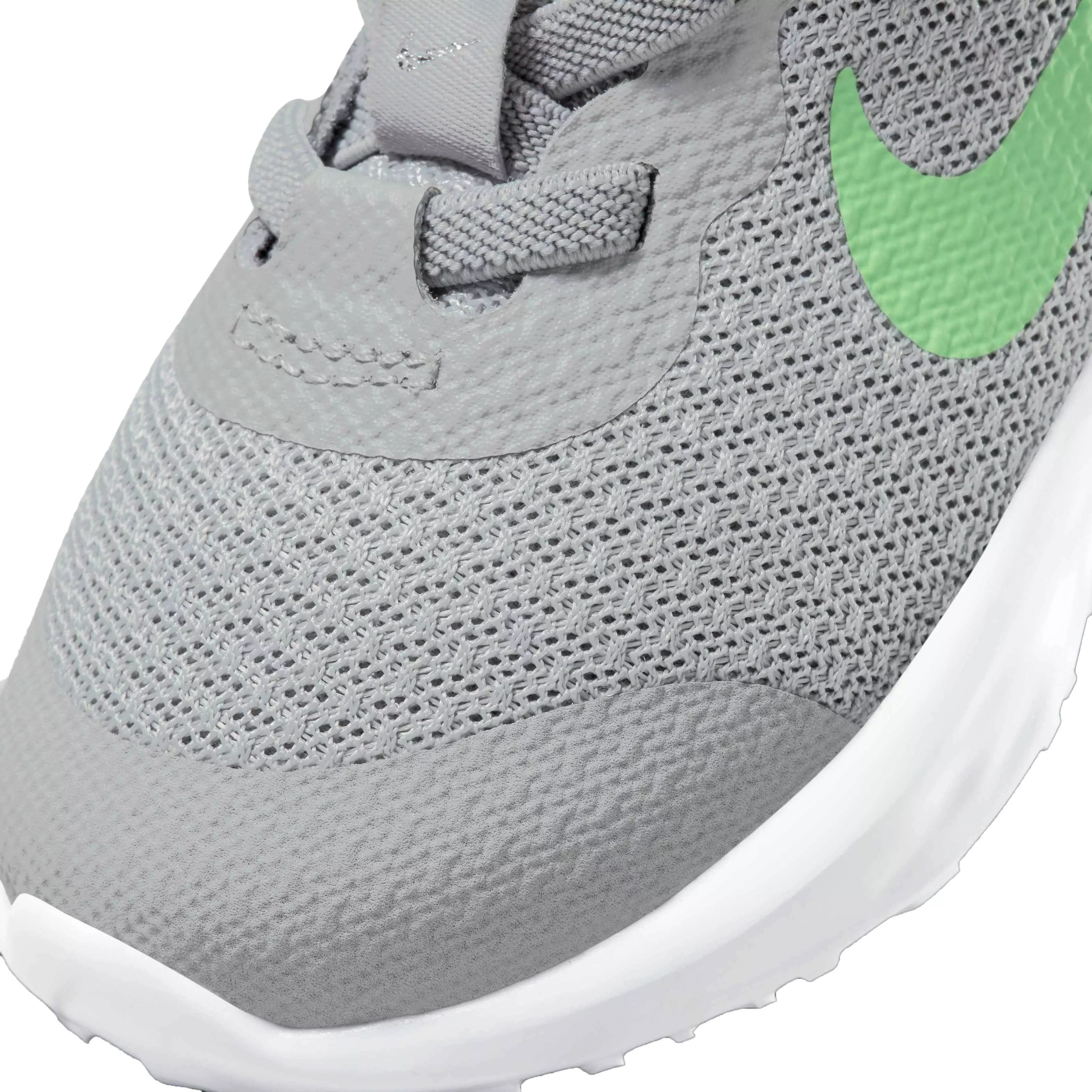 Nike Revolution 6 "Light Smoke Grey/Green Strike/Dark Smoke Grey" Infant Boys' Running Shoe - GREY