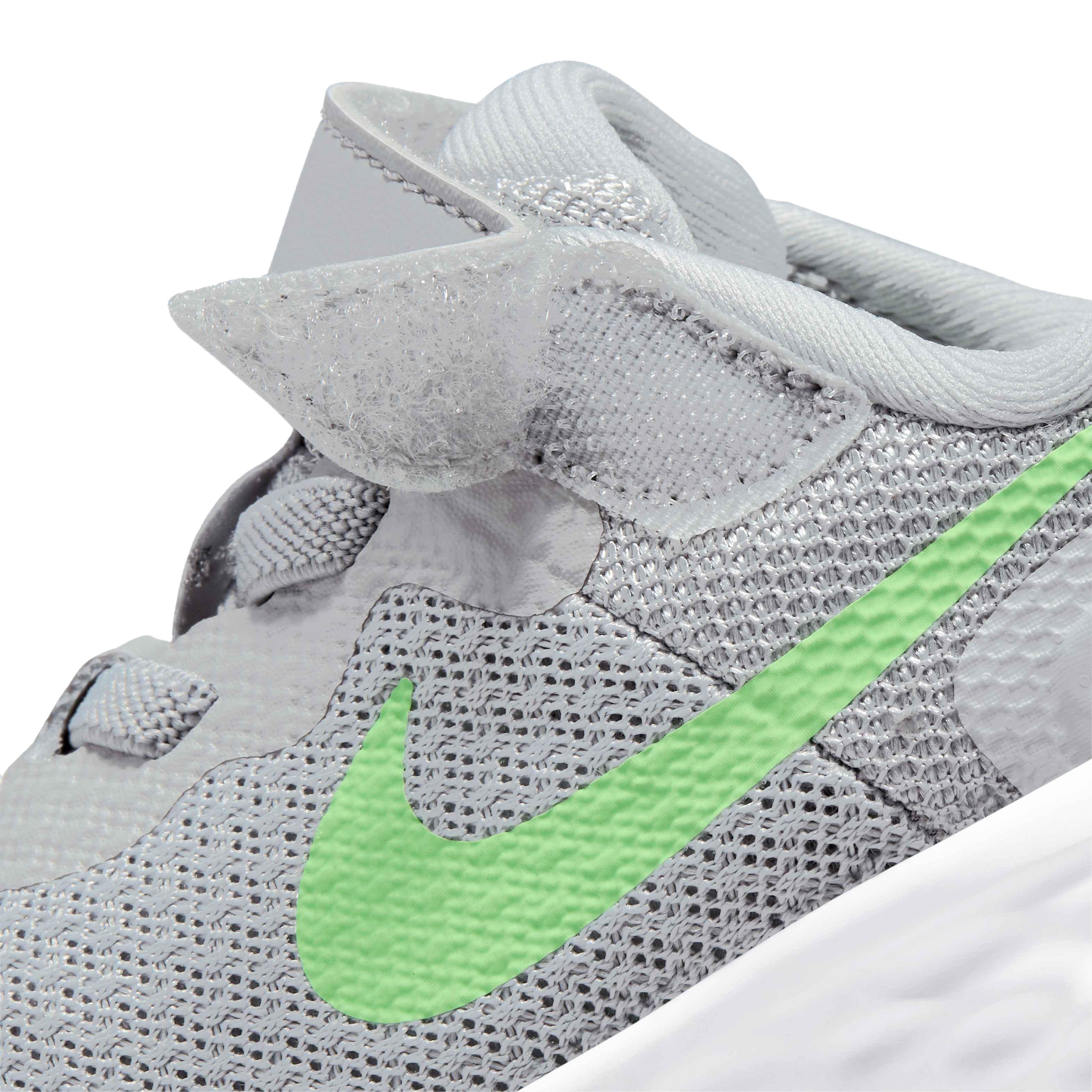 Nike Revolution 6 "Light Smoke Grey/Green Strike/Dark Smoke Grey" Infant Boys' Running Shoe - GREY Thumbnail View 8