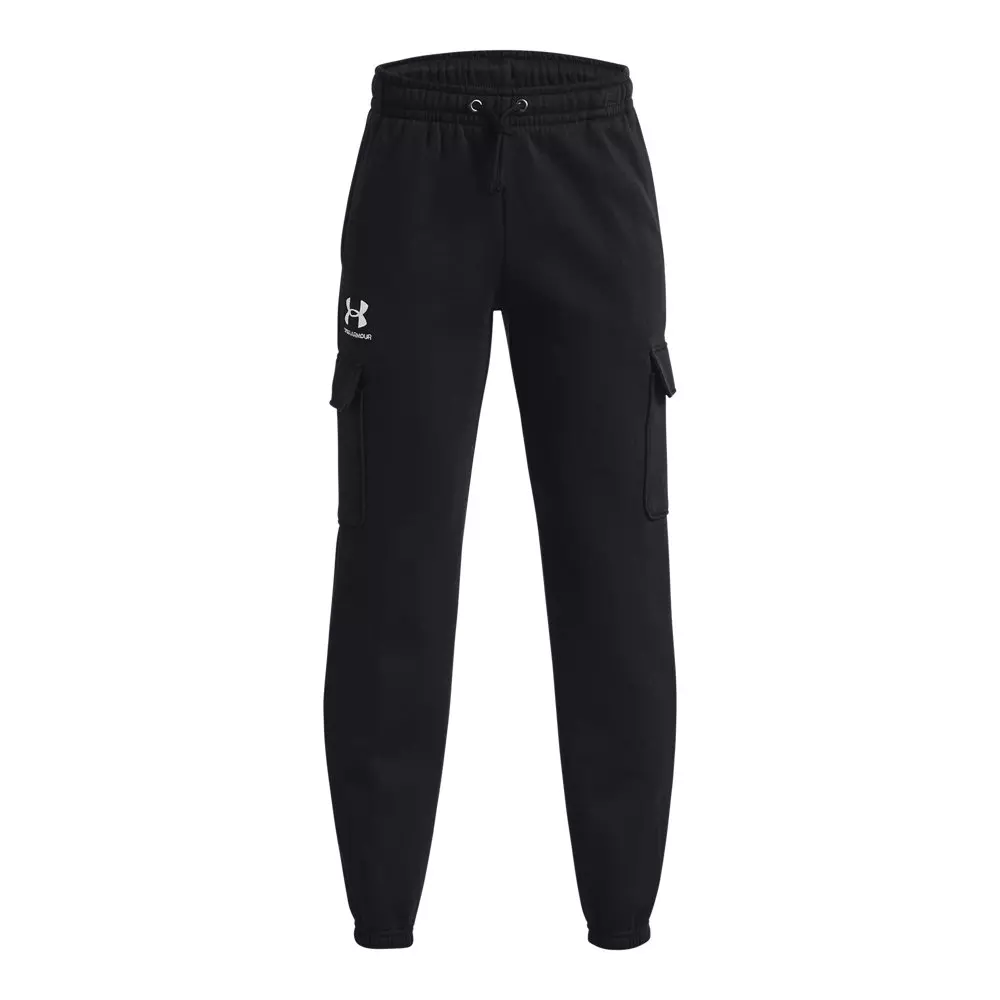 Under Armour Big Boys' UA Icon Fleece Cargo Joggers - Black - BLACK