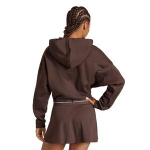 adidas Women's Hyperglam Cropped Hoodie -Brown