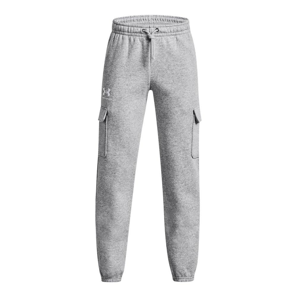 Under Armour Big Boys' UA Icon Fleece Cargo Joggers - Grey - GREY Thumbnail View 1