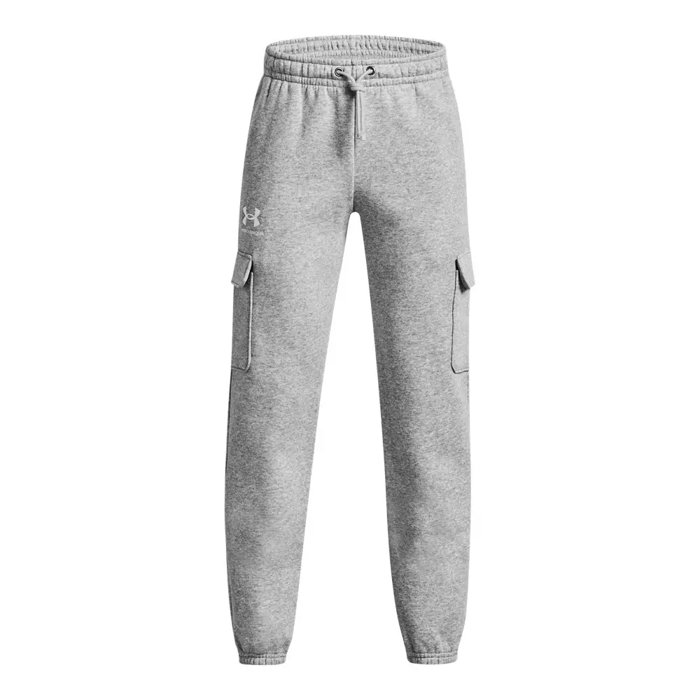 Under Armour Big Boys' UA Icon Fleece Cargo Joggers - Grey - GREY