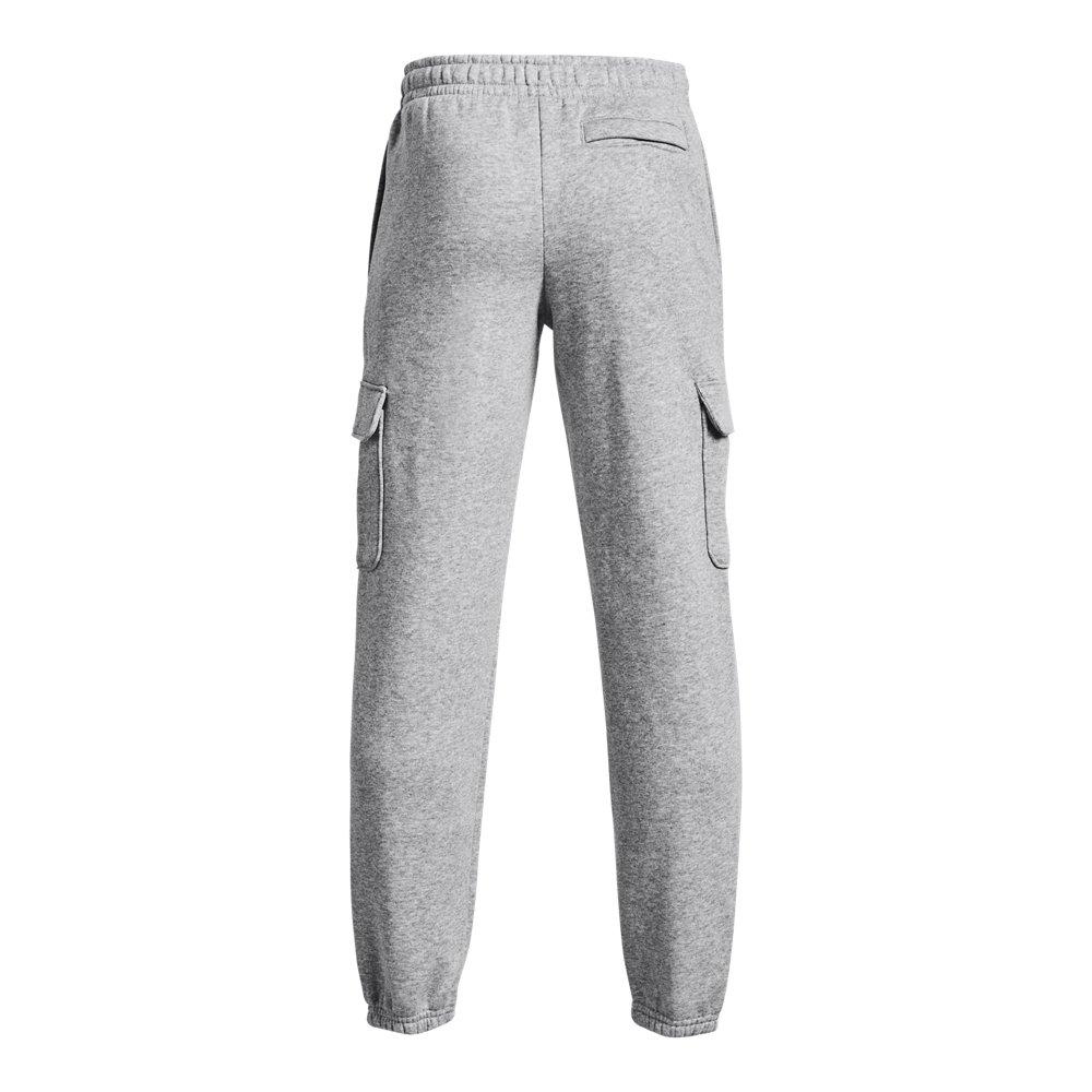 Under Armour Big Boys' UA Icon Fleece Cargo Joggers - Grey - GREY Thumbnail View 2