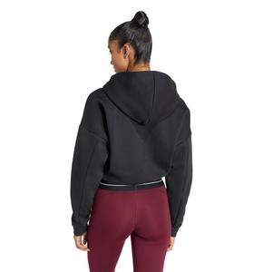 adidas Women's Hyperglam Cropped Hoodie - Black