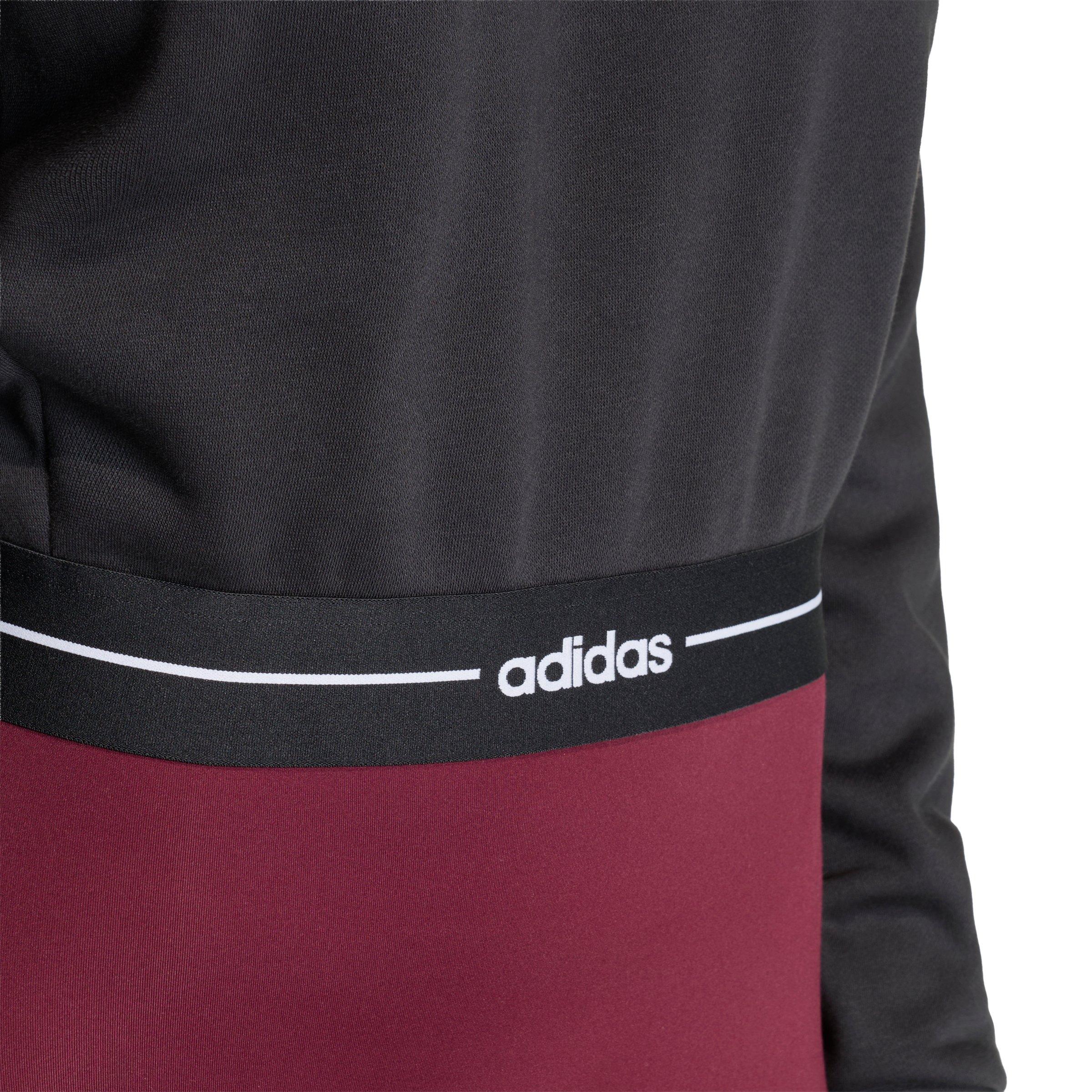 adidas Women's Hyperglam Cropped Hoodie - Black - BLACK Thumbnail View 4