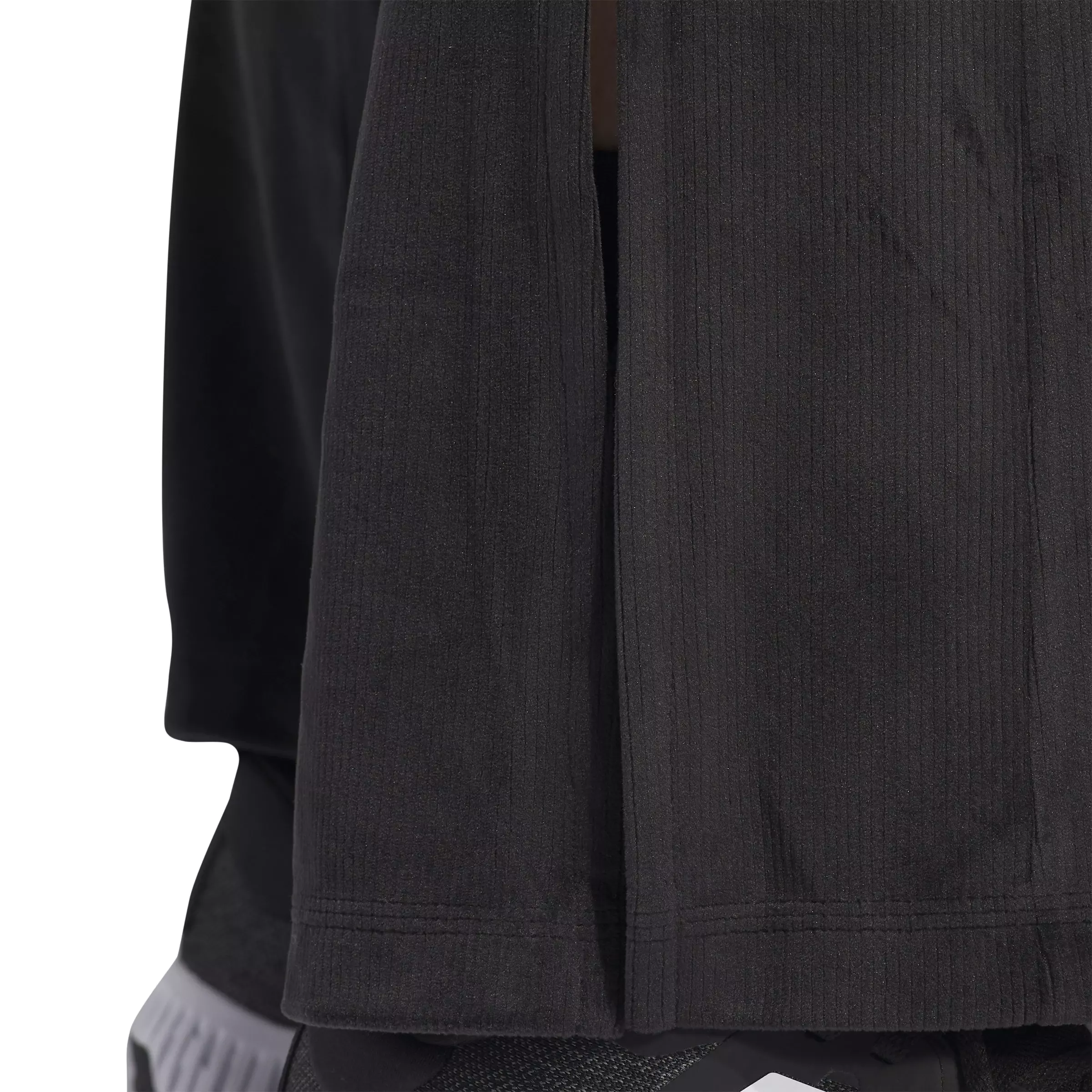 adidas Women's Tiro Cut 3-Stripes Stretchy Velour Flared Leggings - BLACK