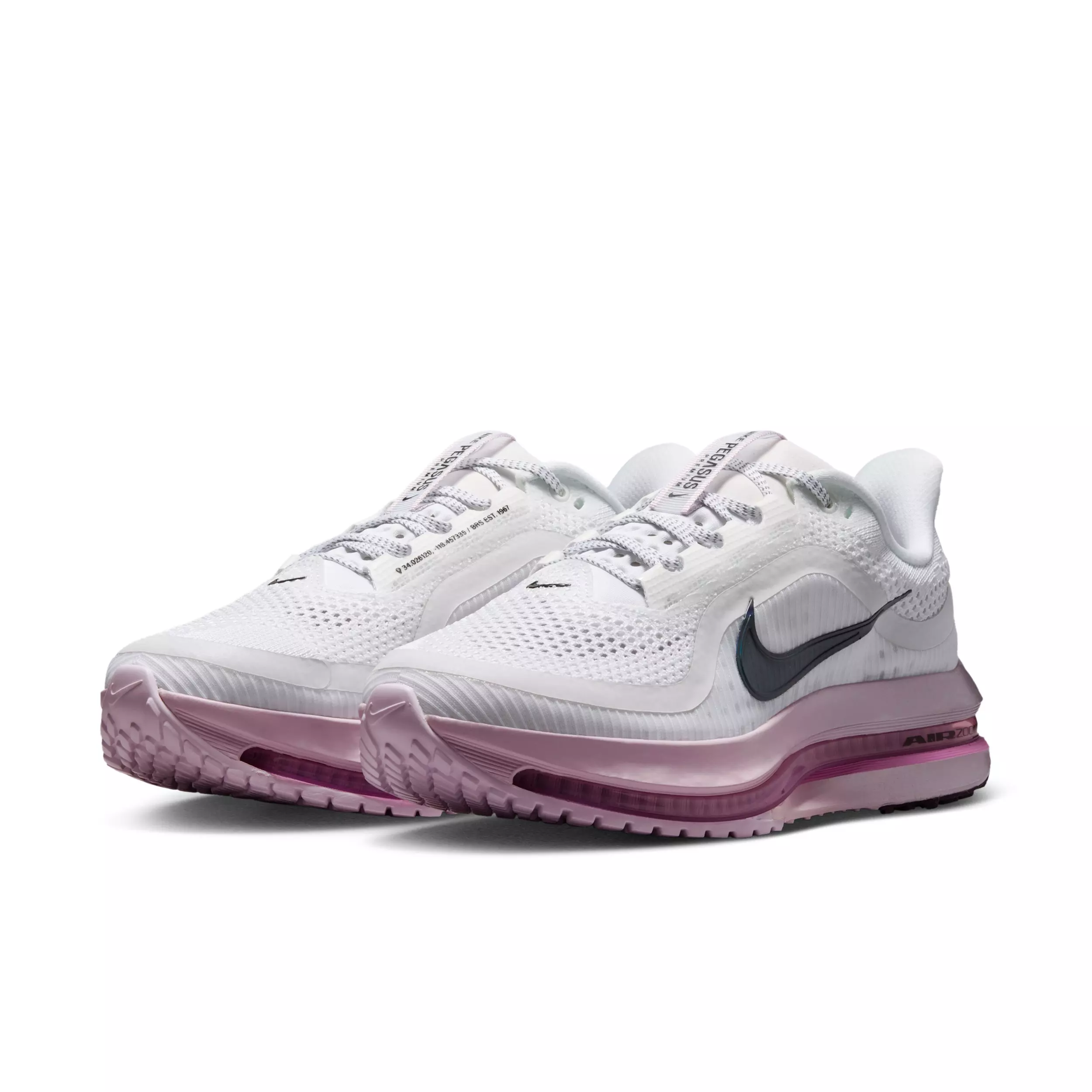 Nike Pegasus Premium "White/Bleached Lilac/Light Magenta/Black" Women's Running Shoe - WHITE/LILAC/LT MAGENTA/BLACK