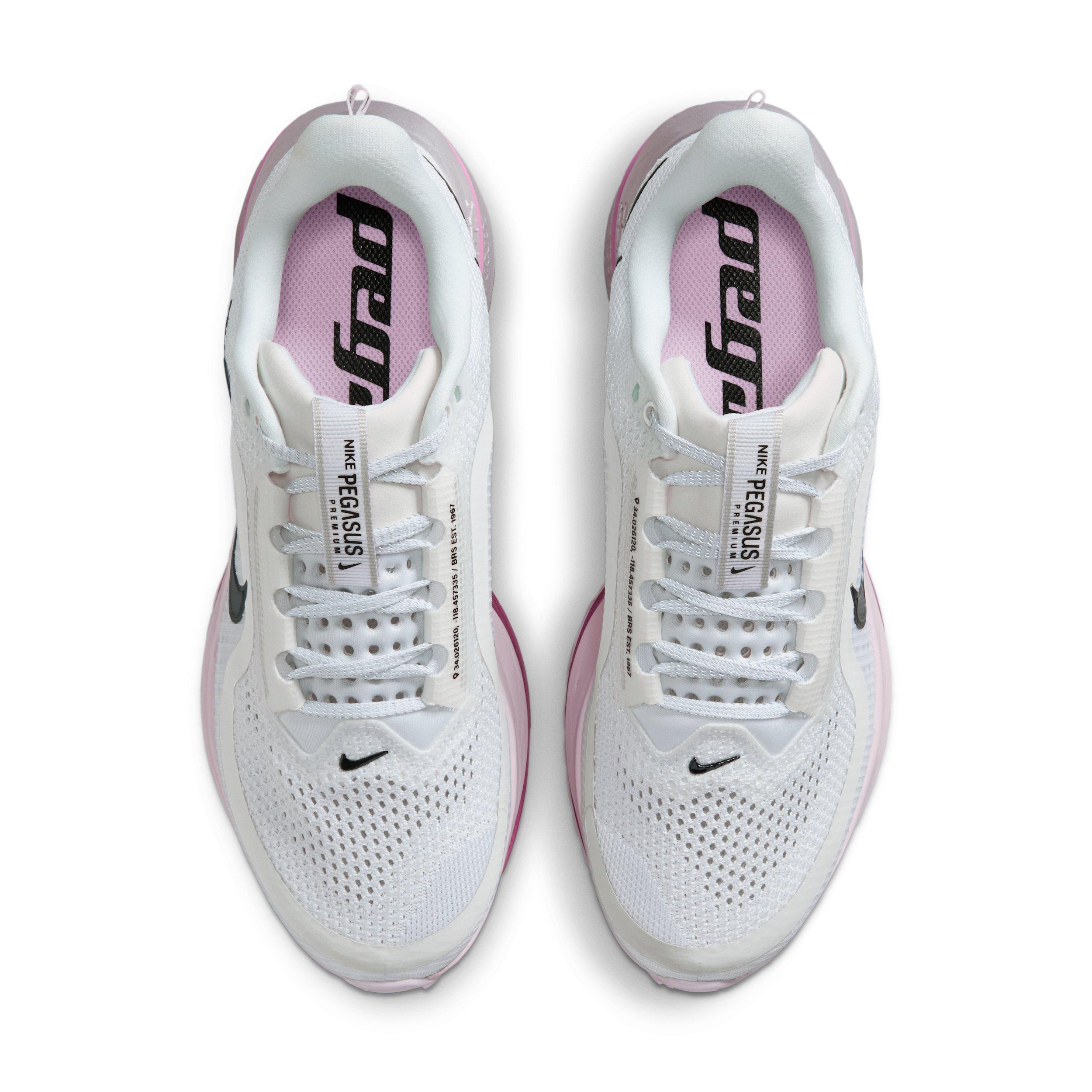 Nike Pegasus Premium "White/Bleached Lilac/Light Magenta/Black" Women's Running Shoe - WHITE/LILAC/LT MAGENTA/BLACK