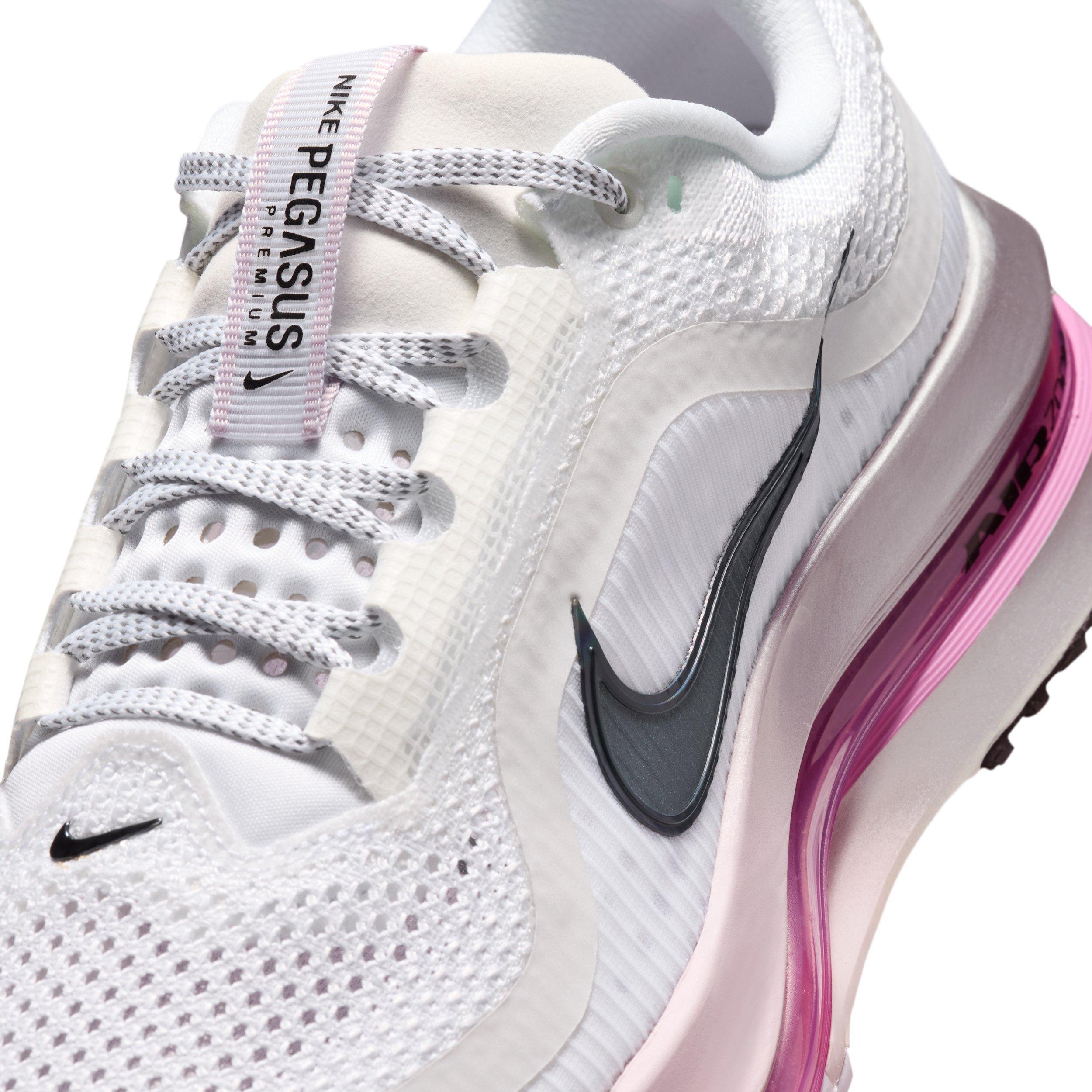 Nike Pegasus Premium "White/Bleached Lilac/Light Magenta/Black" Women's Running Shoe - WHITE/LILAC/LT MAGENTA/BLACK