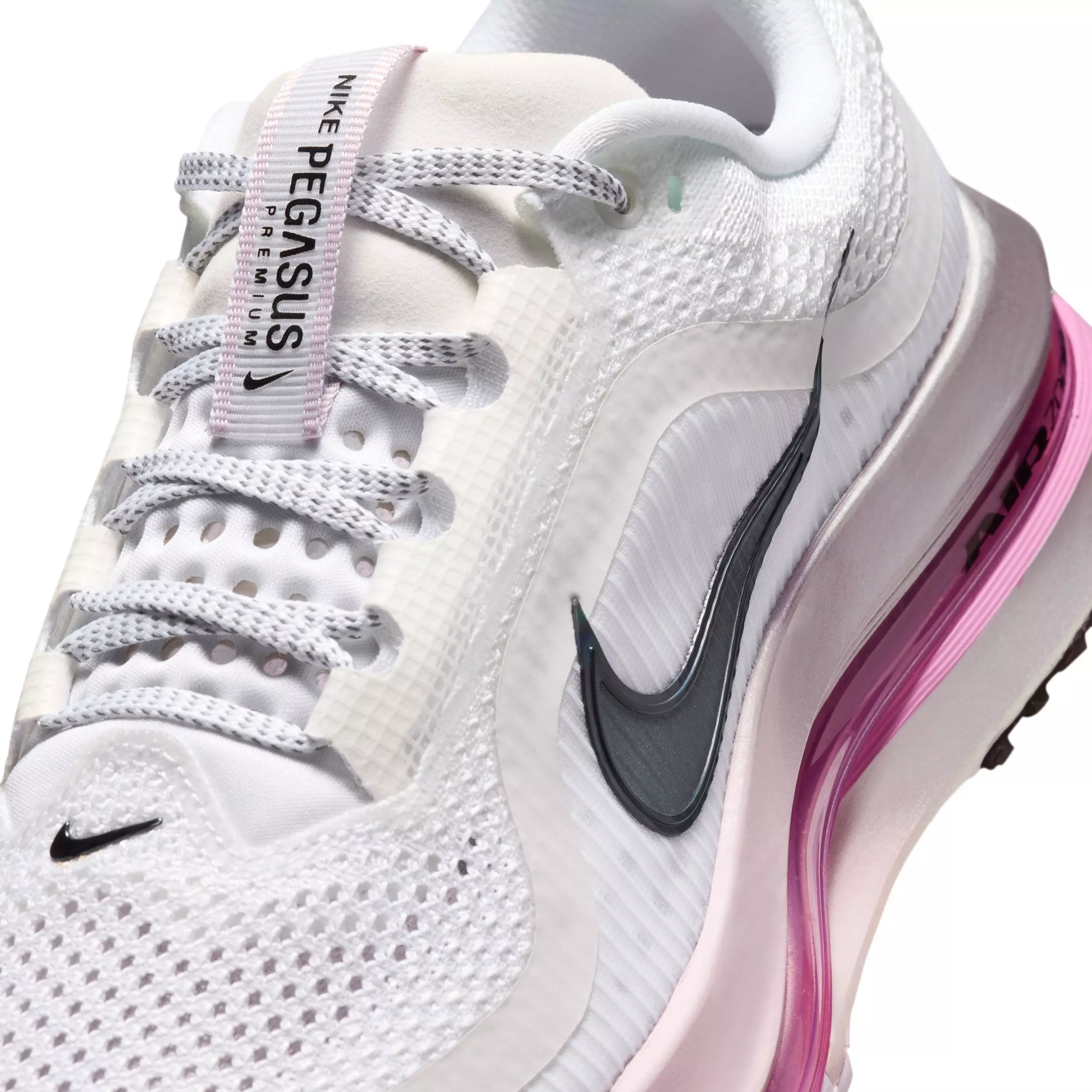 Nike Pegasus Premium "White/Bleached Lilac/Light Magenta/Black" Women's Running Shoe - WHITE/LILAC/LT MAGENTA/BLACK
