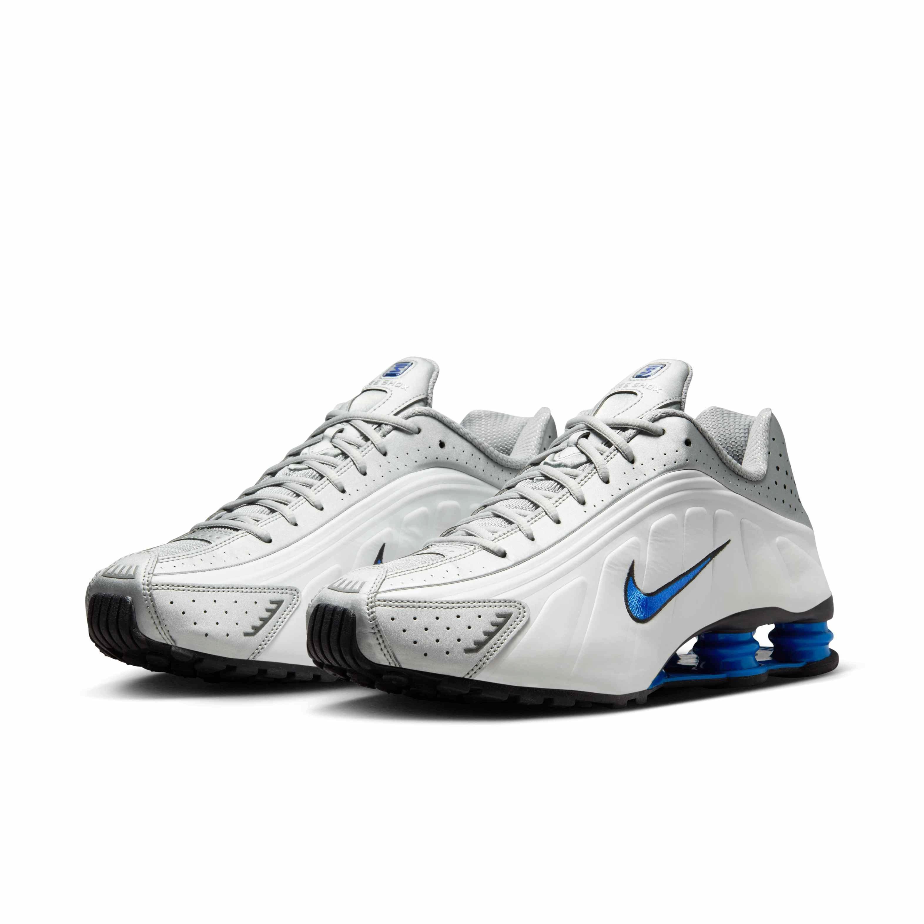 Nike Shox TL "White/Racer Blue/Iron Grey/Metallic Silver" Men's Shoe - WHITE/BLUE/GREY/SILVER Thumbnail View 3