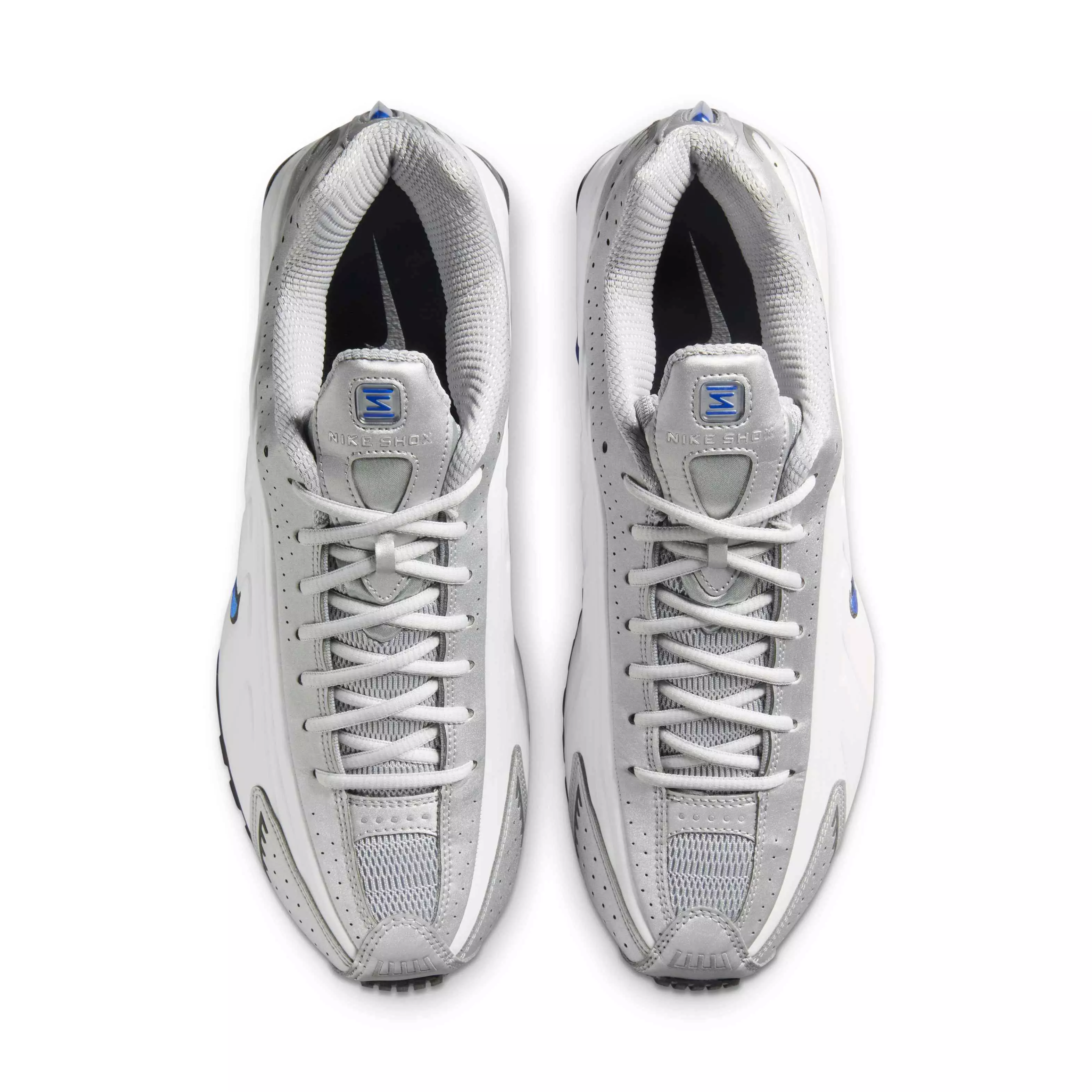 Nike Shox TL "White/Racer Blue/Iron Grey/Metallic Silver" Men's Shoe - WHITE/BLUE/GREY/SILVER