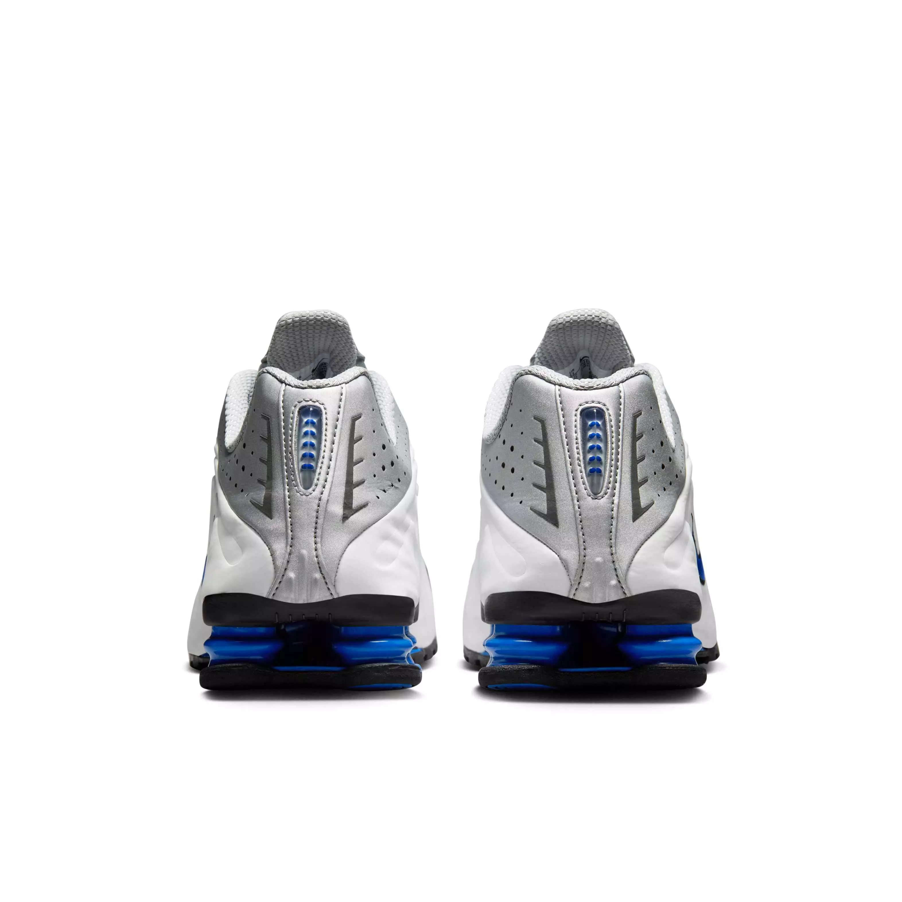 Nike Shox TL "White/Racer Blue/Iron Grey/Metallic Silver" Men's Shoe - WHITE/BLUE/GREY/SILVER