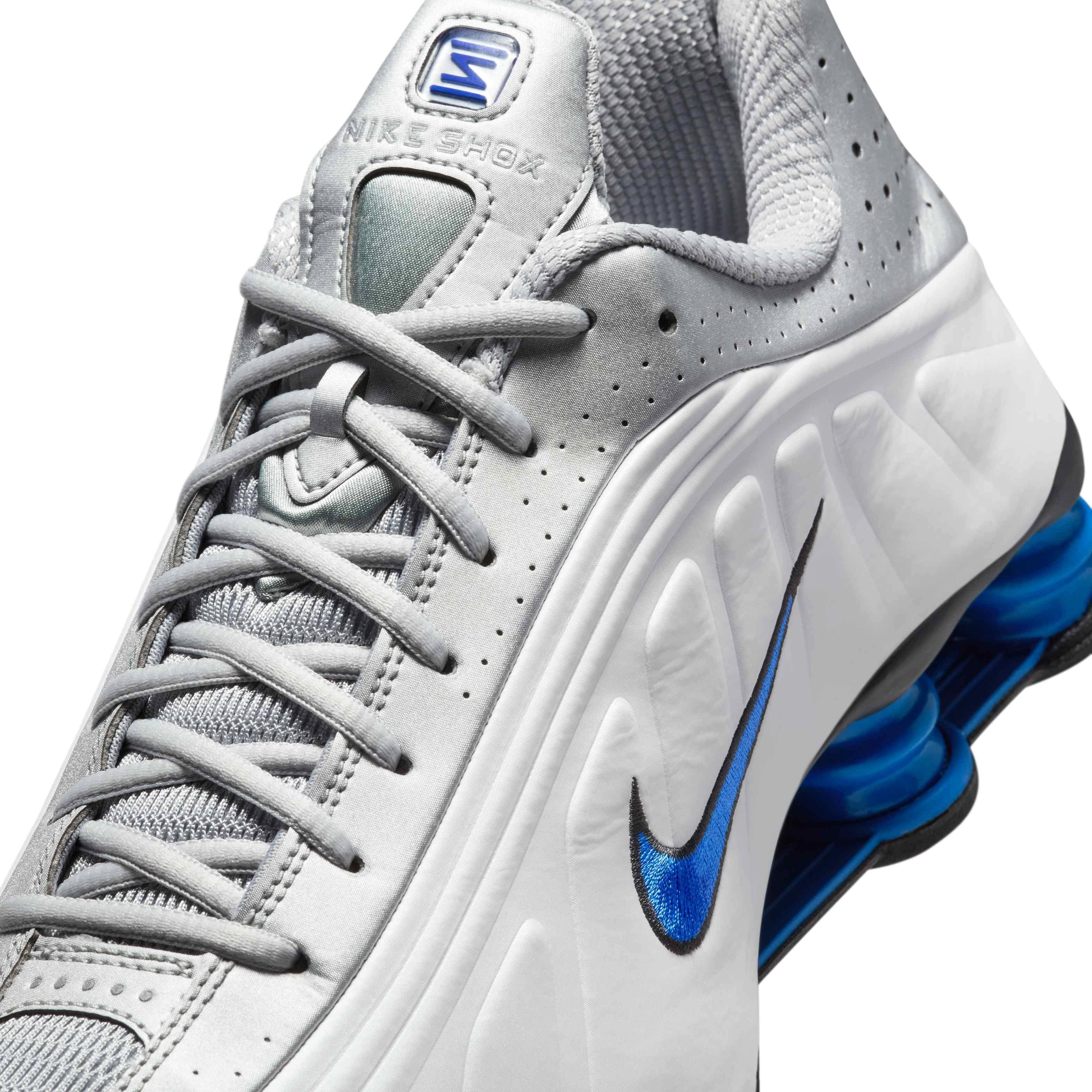 Nike Shox TL "White/Racer Blue/Iron Grey/Metallic Silver" Men's Shoe - WHITE/BLUE/GREY/SILVER Thumbnail View 7