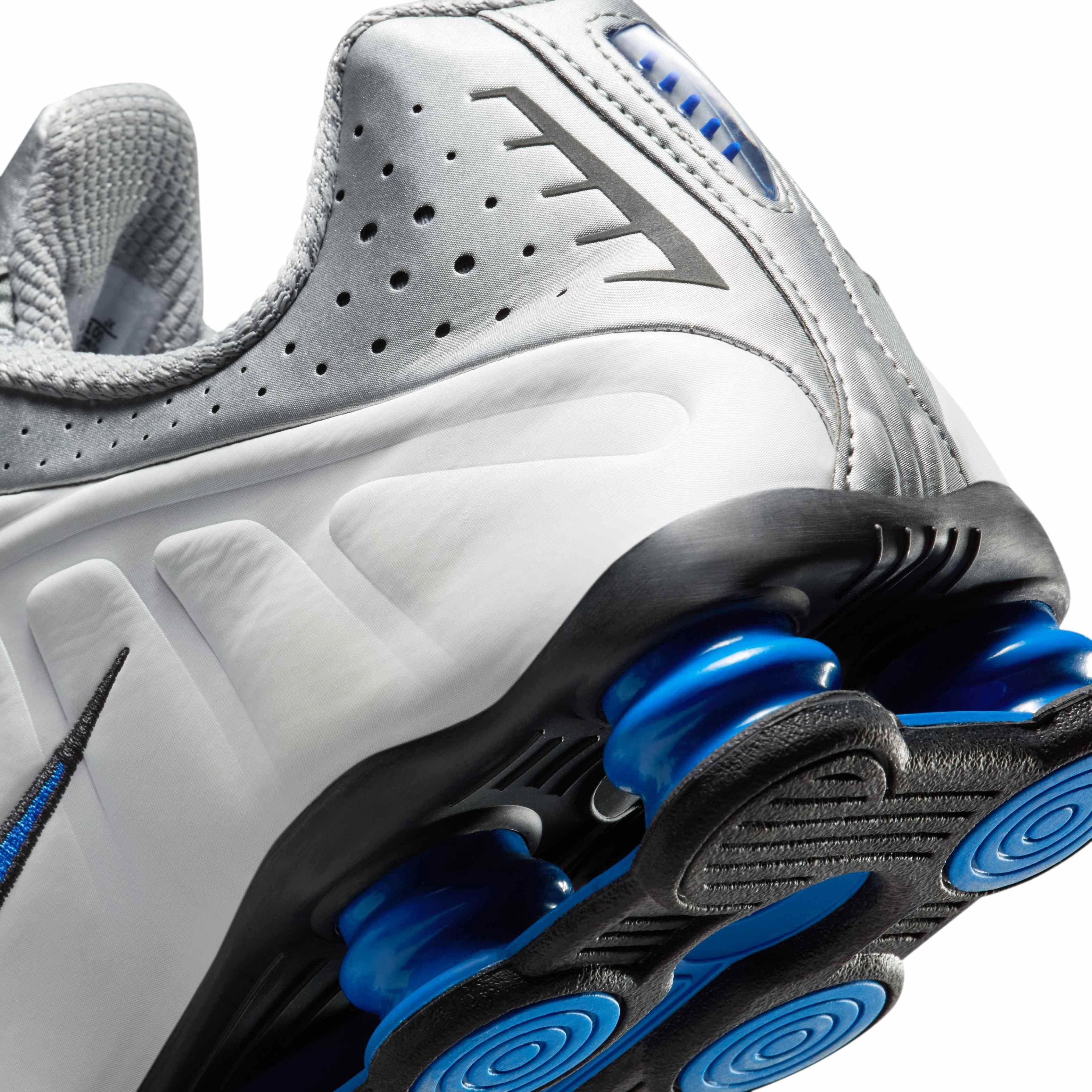 Nike Shox TL "White/Racer Blue/Iron Grey/Metallic Silver" Men's Shoe - WHITE/BLUE/GREY/SILVER Thumbnail View 8