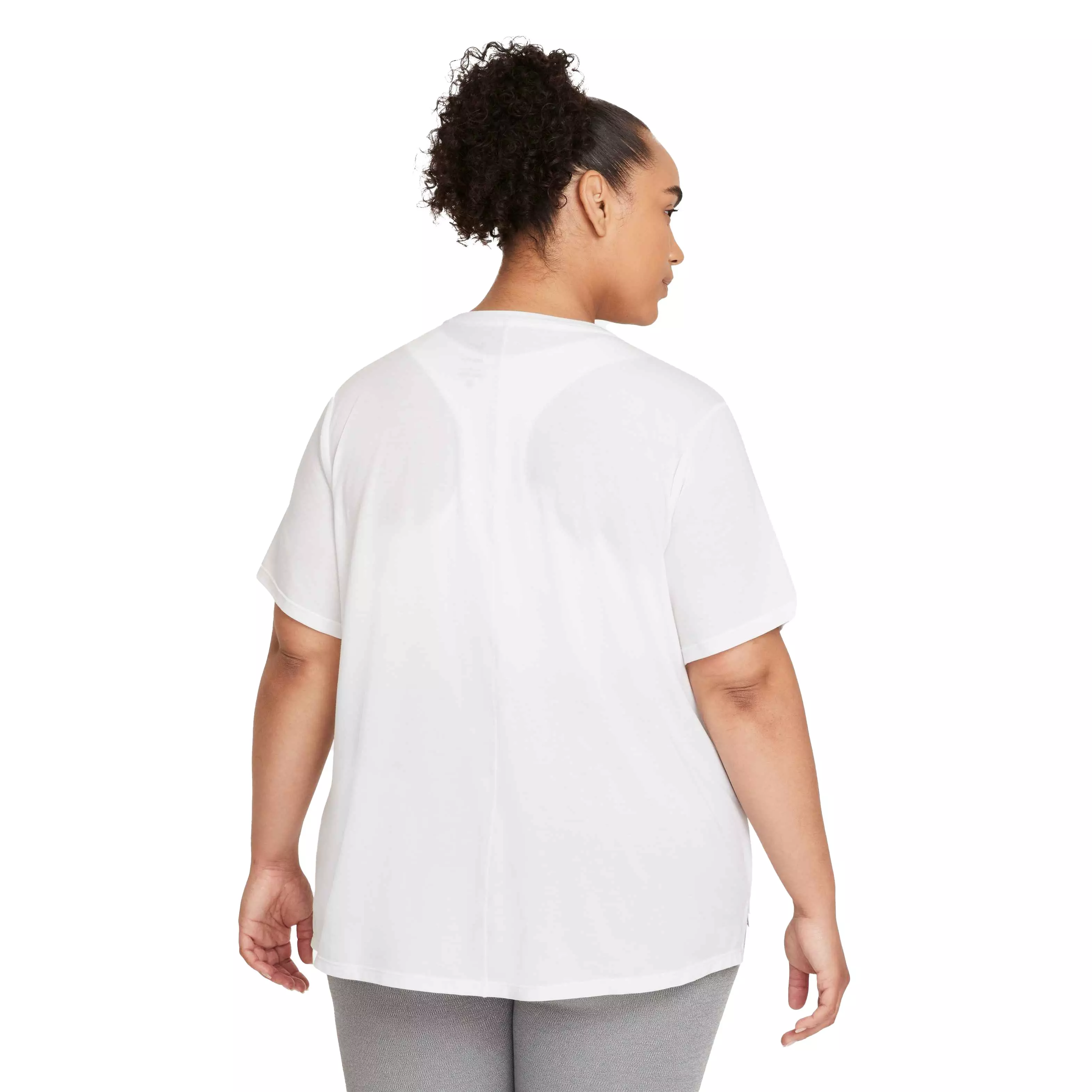 Nike Women's One Luxe DF Standard Fit Short-Sleeve Top - WHITE