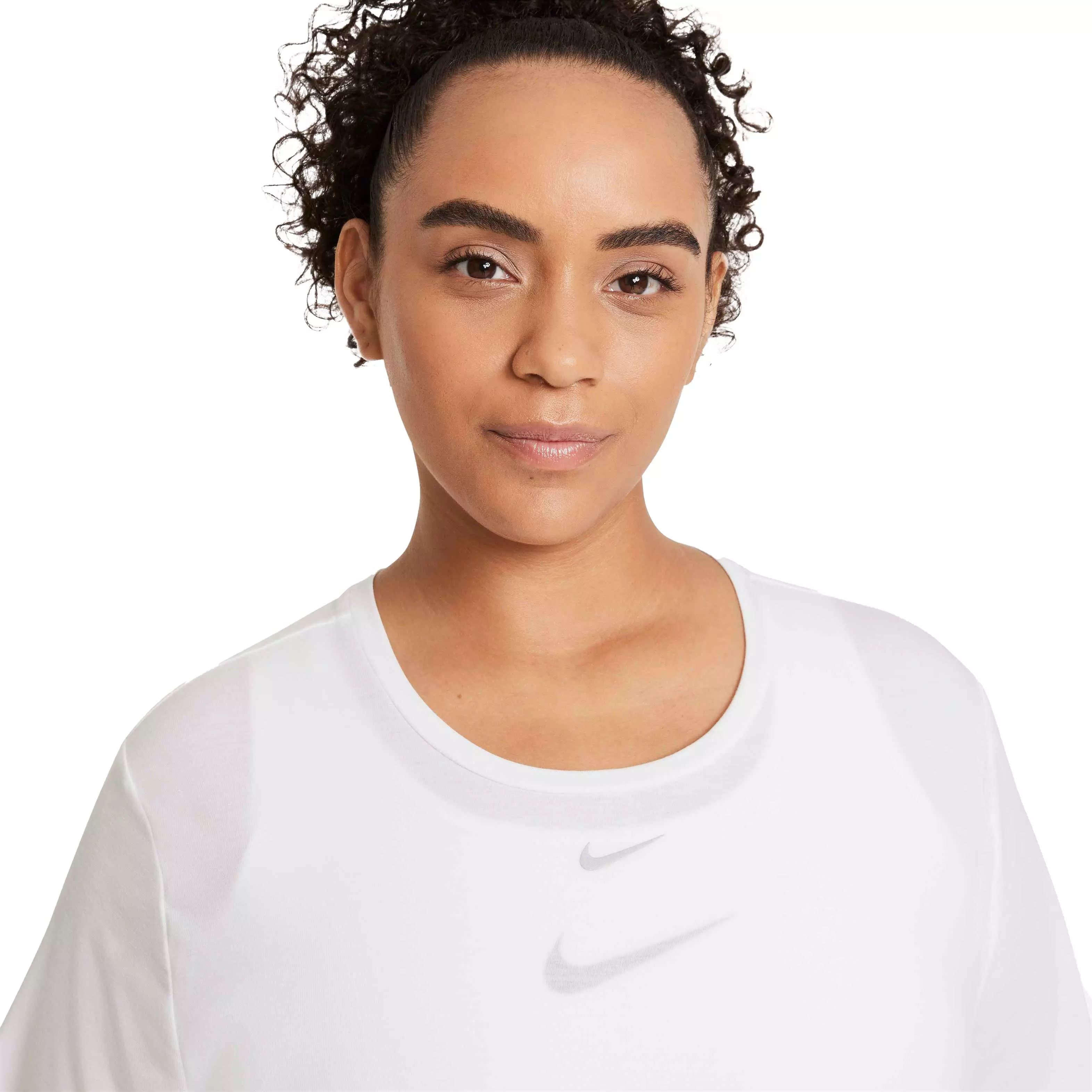Nike Women's One Luxe DF Standard Fit Short-Sleeve Top - WHITE