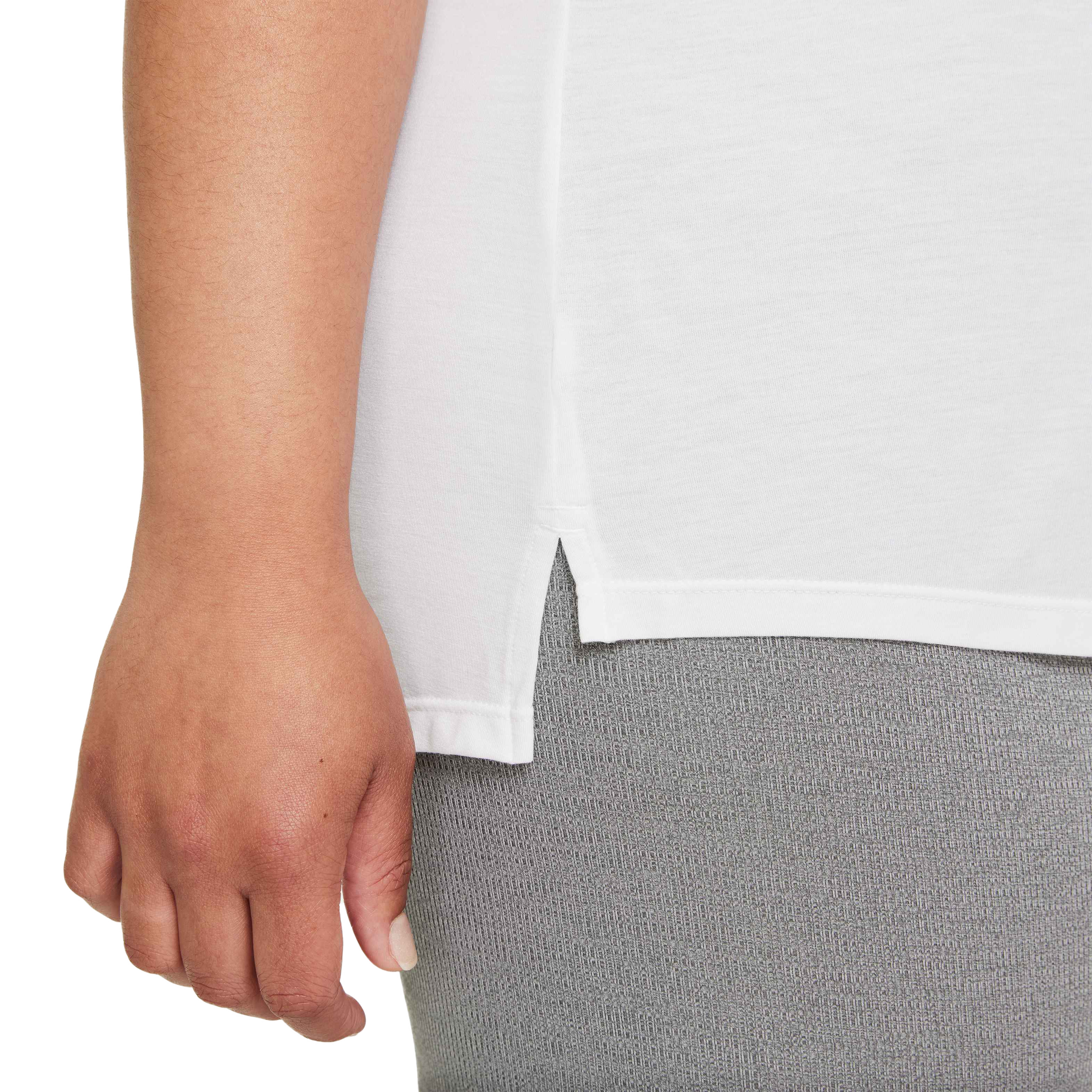Nike Women's One Luxe DF Standard Fit Short-Sleeve Top - WHITE Thumbnail View 4