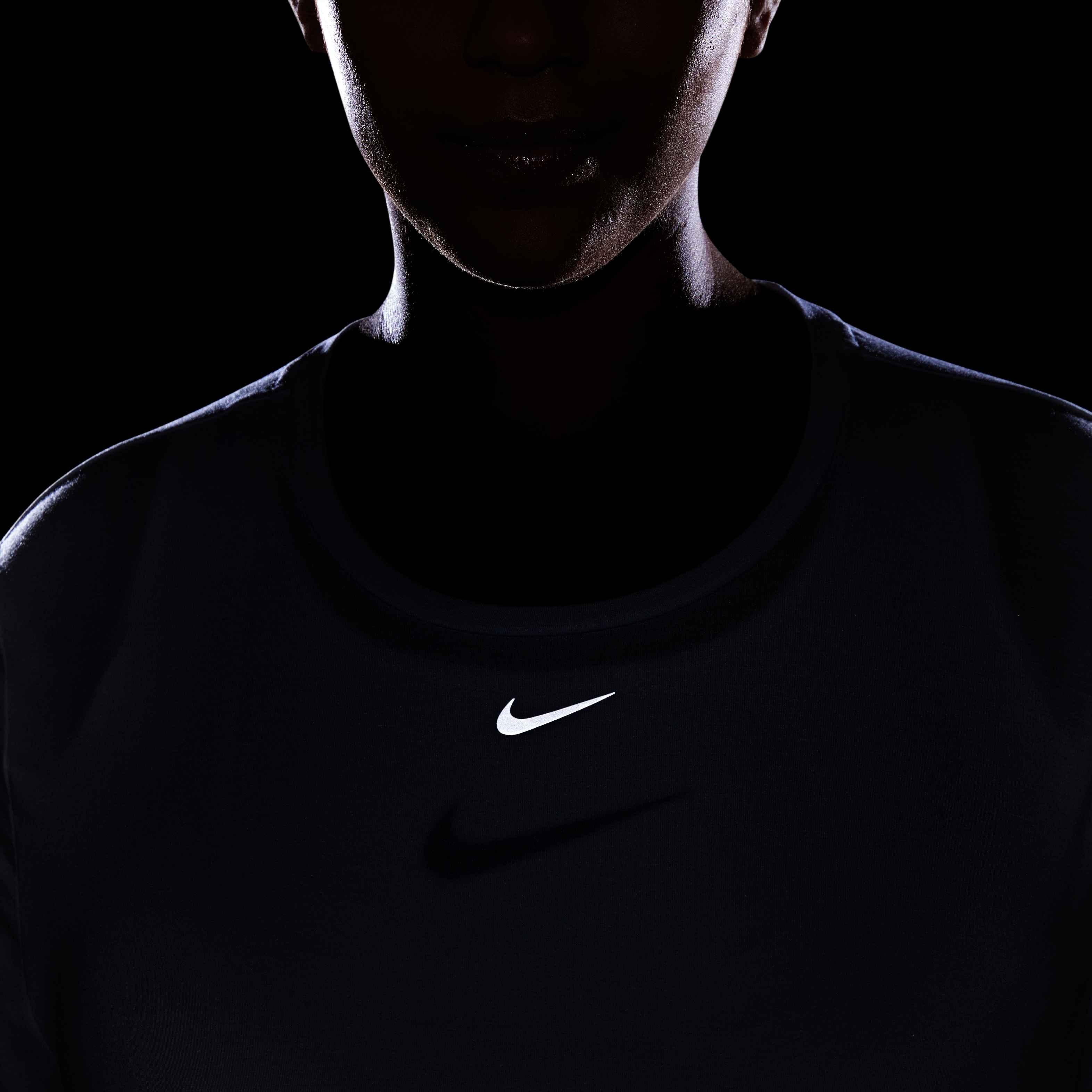 Nike Women's One Luxe DF Standard Fit Short-Sleeve Top - WHITE Thumbnail View 5